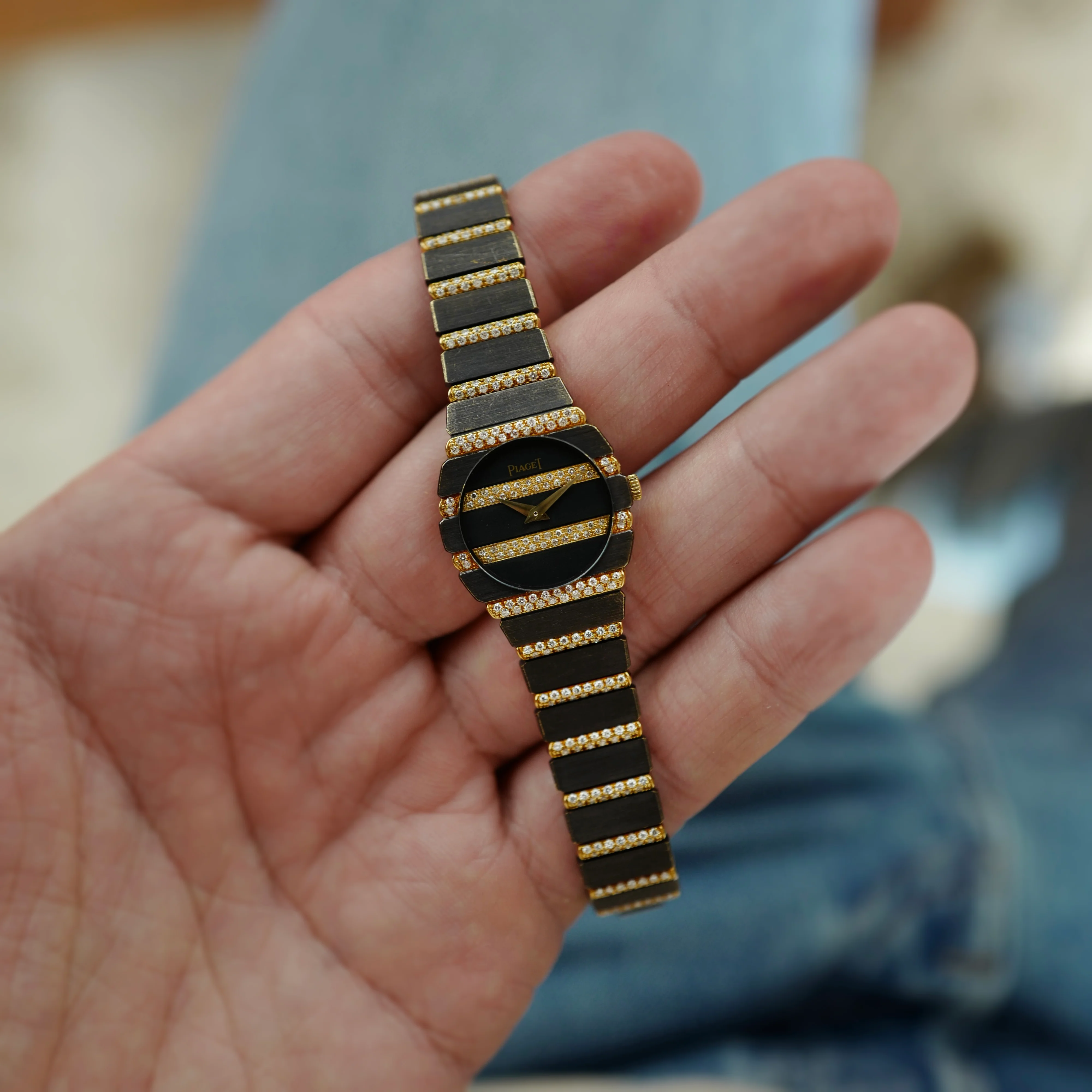 Piaget Yellow Gold Polo Diamond Watch Ref. 861 (New Arrival) - Image 3