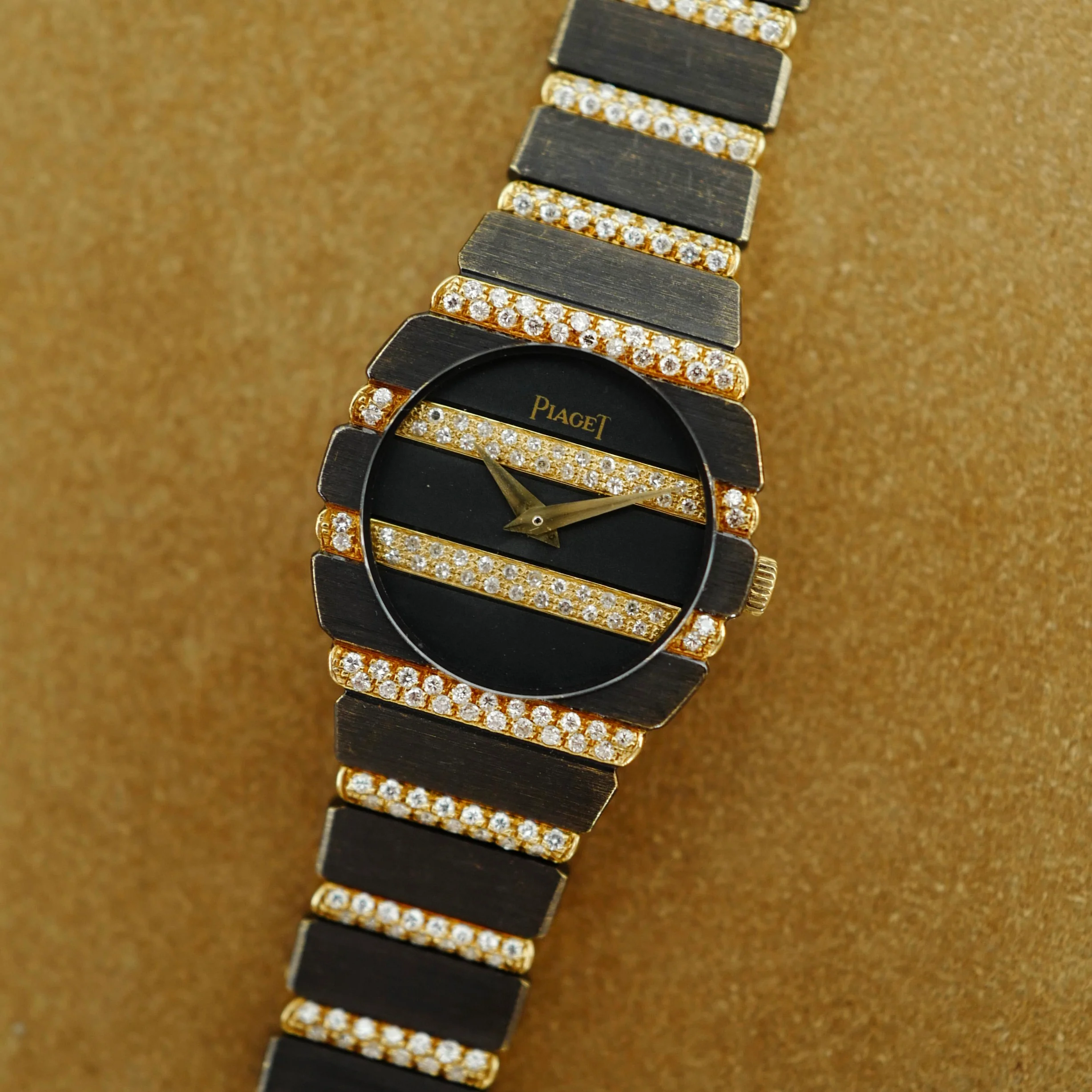 Piaget Yellow Gold Polo Diamond Watch Ref. 861 (New Arrival) - Image 4