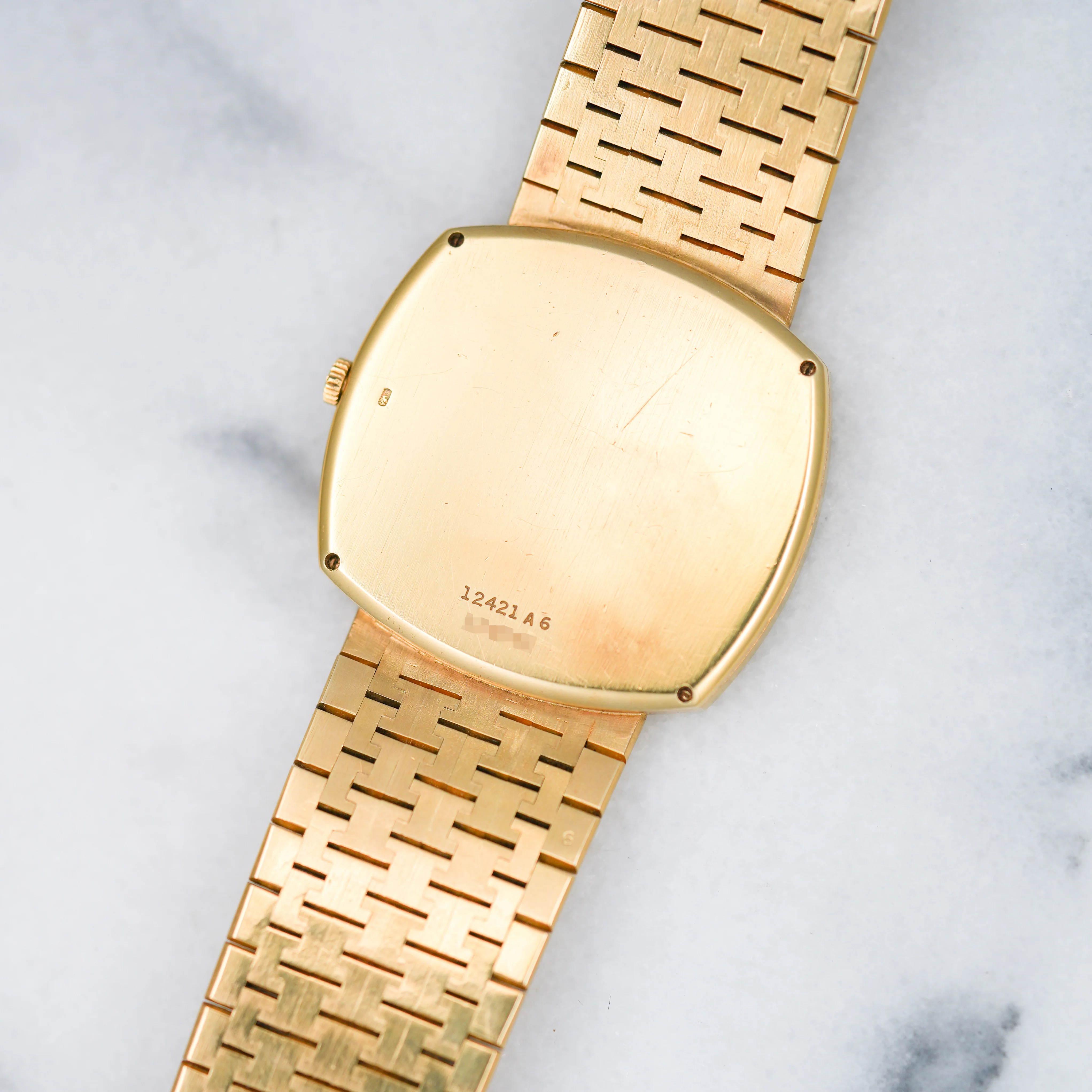 Piaget Yellow Gold Bracelet Watch Ref. 12421 with Tigers Eye Dial (New Arrival) - Image 3