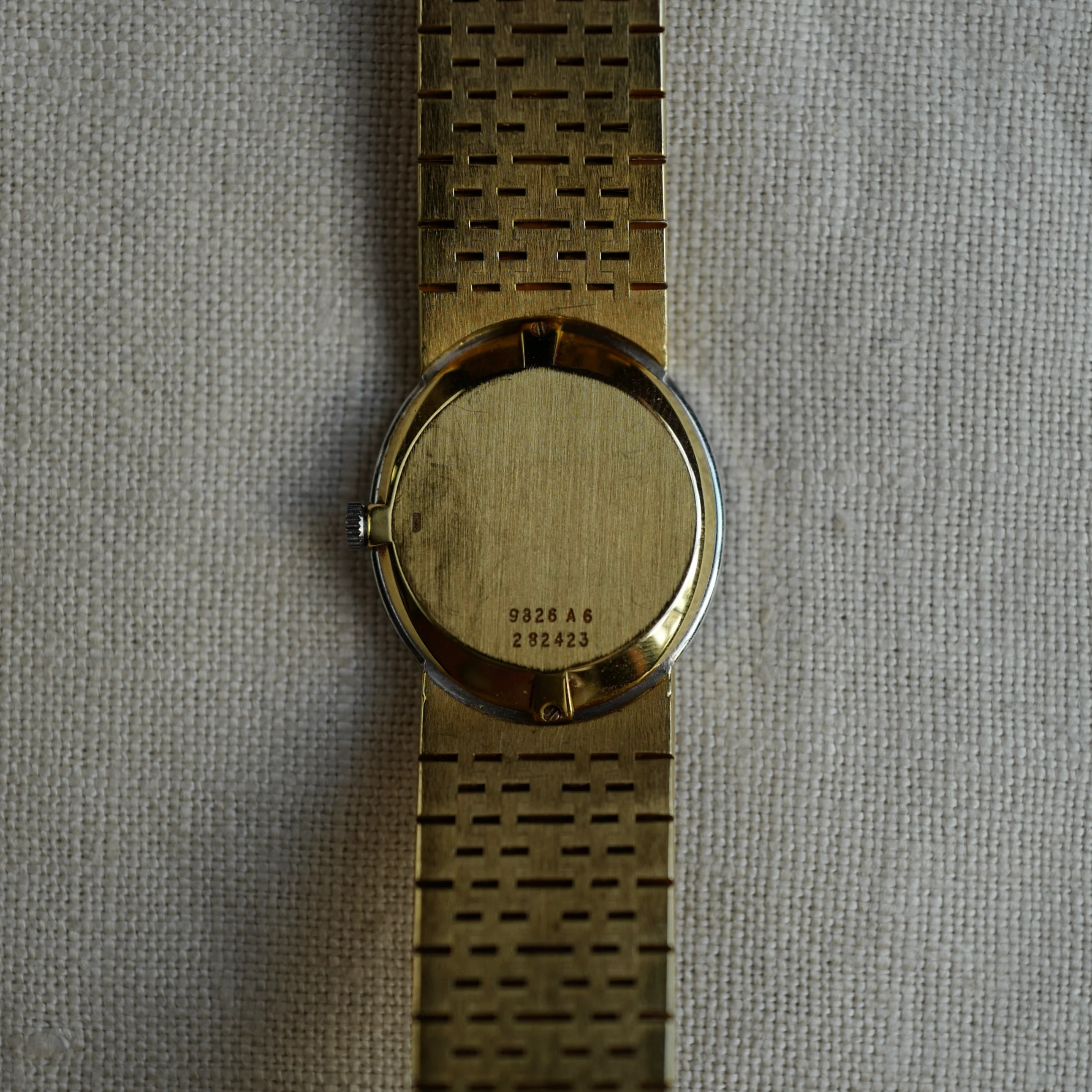 Piaget Yellow Gold Tigerseye Diamond Watch Ref. 9826 - Image 4