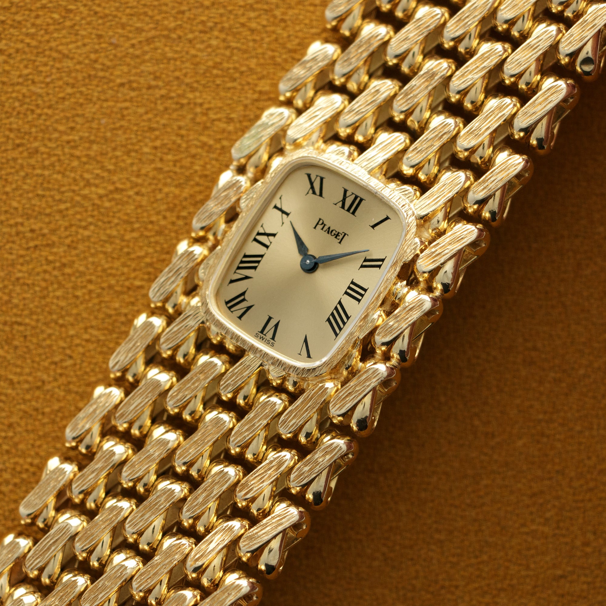 Piaget Yellow Gold Wide Bracelet Watch, 1960s - Image 2