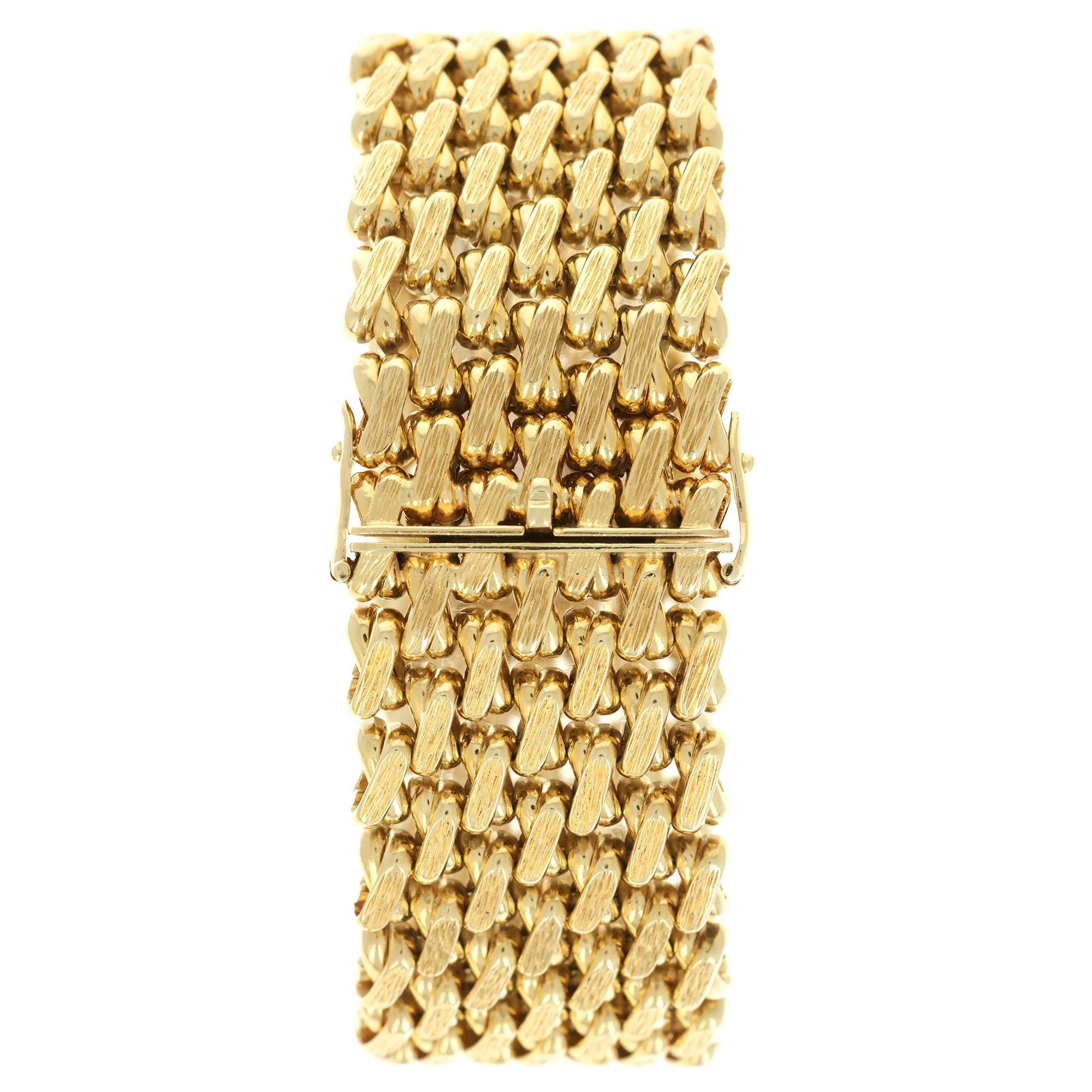 Piaget Yellow Gold Wide Bracelet Watch, 1960s - Image 5