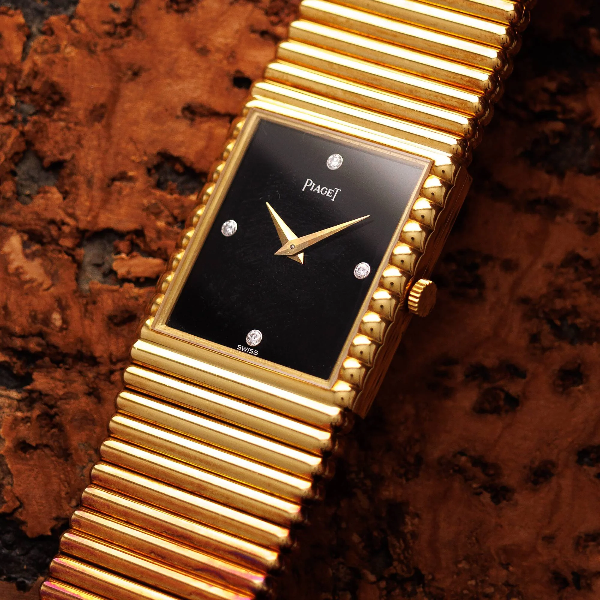 Piaget Yellow Gold and Onyx Emperador Ref. 91490C510 - Image 2