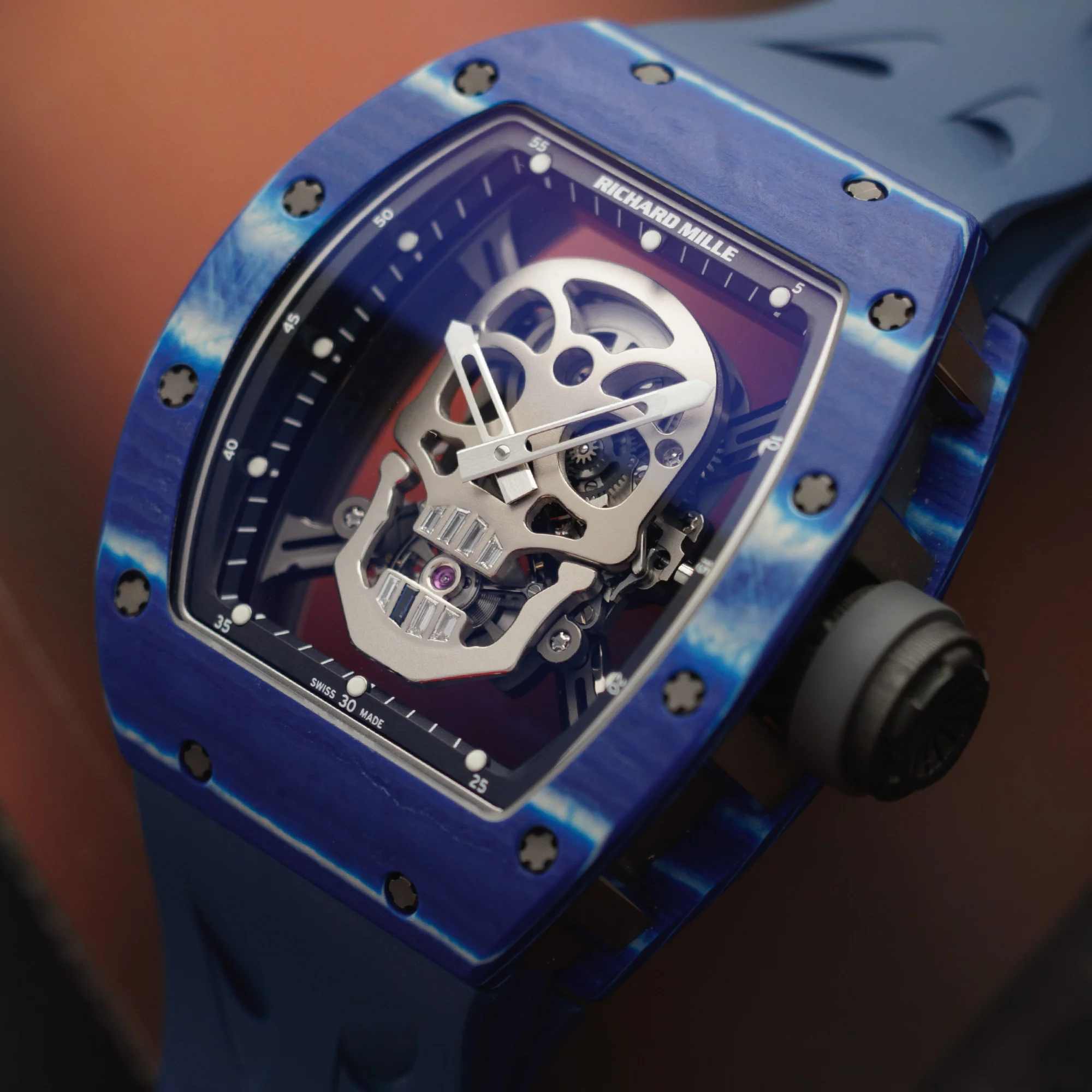Richard Mille Blue Skull Tourbillon RM52-01 - Image 2