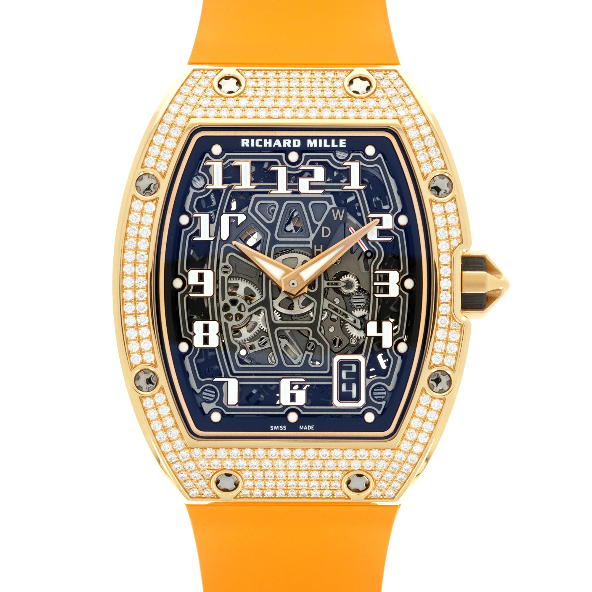 Richard Mille Rose Gold RM67-01 with Factory Pave Diamond Case