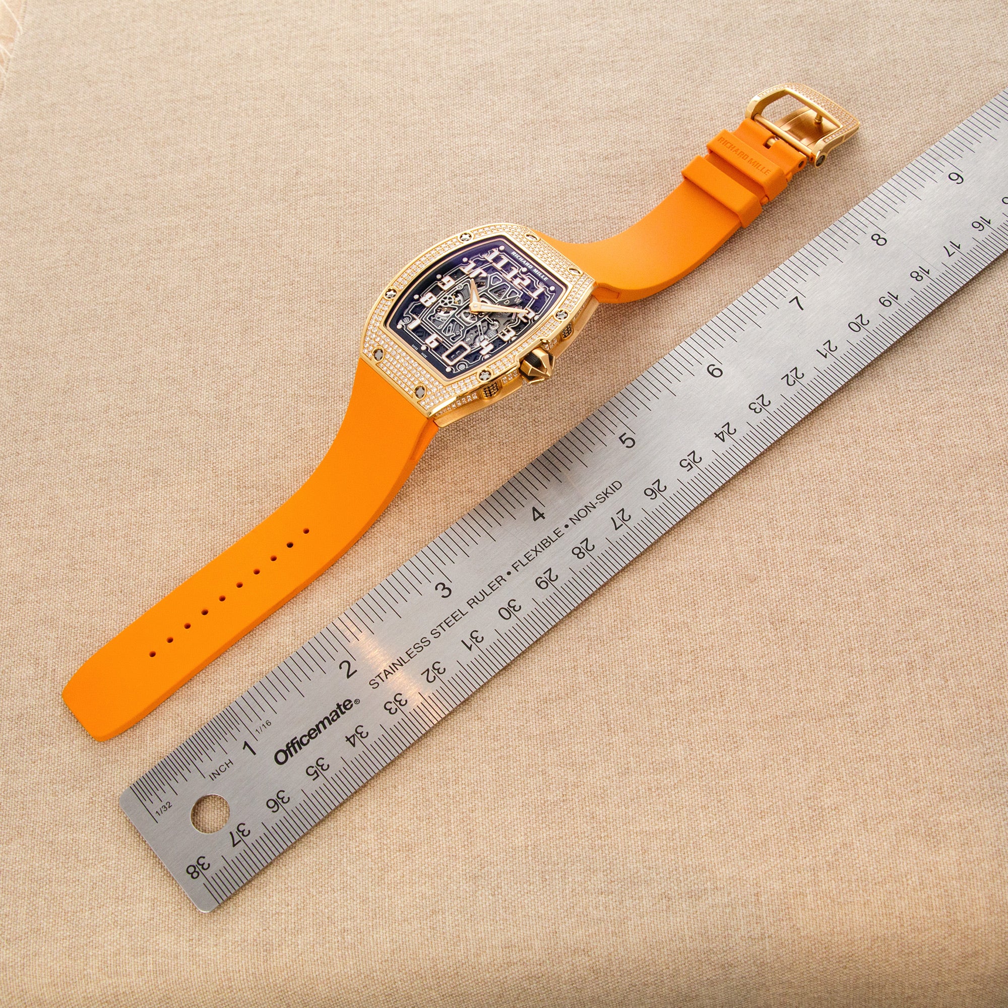 Richard Mille Rose Gold RM67-01 with Factory Pave Diamond Case - Image 9