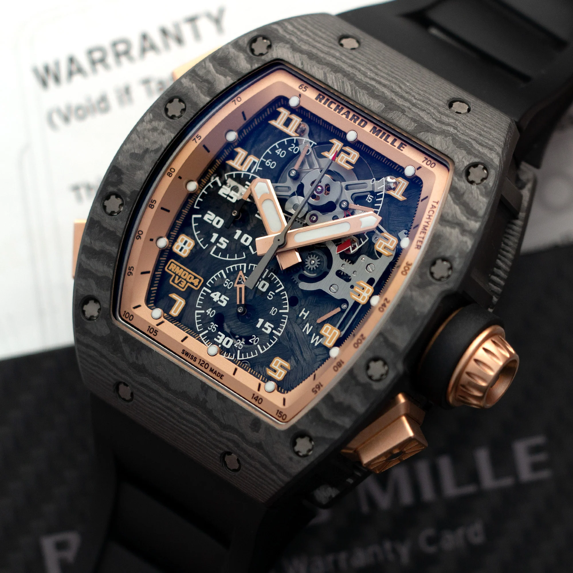Richard Mille Rose Gold Split Seconds Chrono Ref. RM004 V3 Asia Edition - Image 2