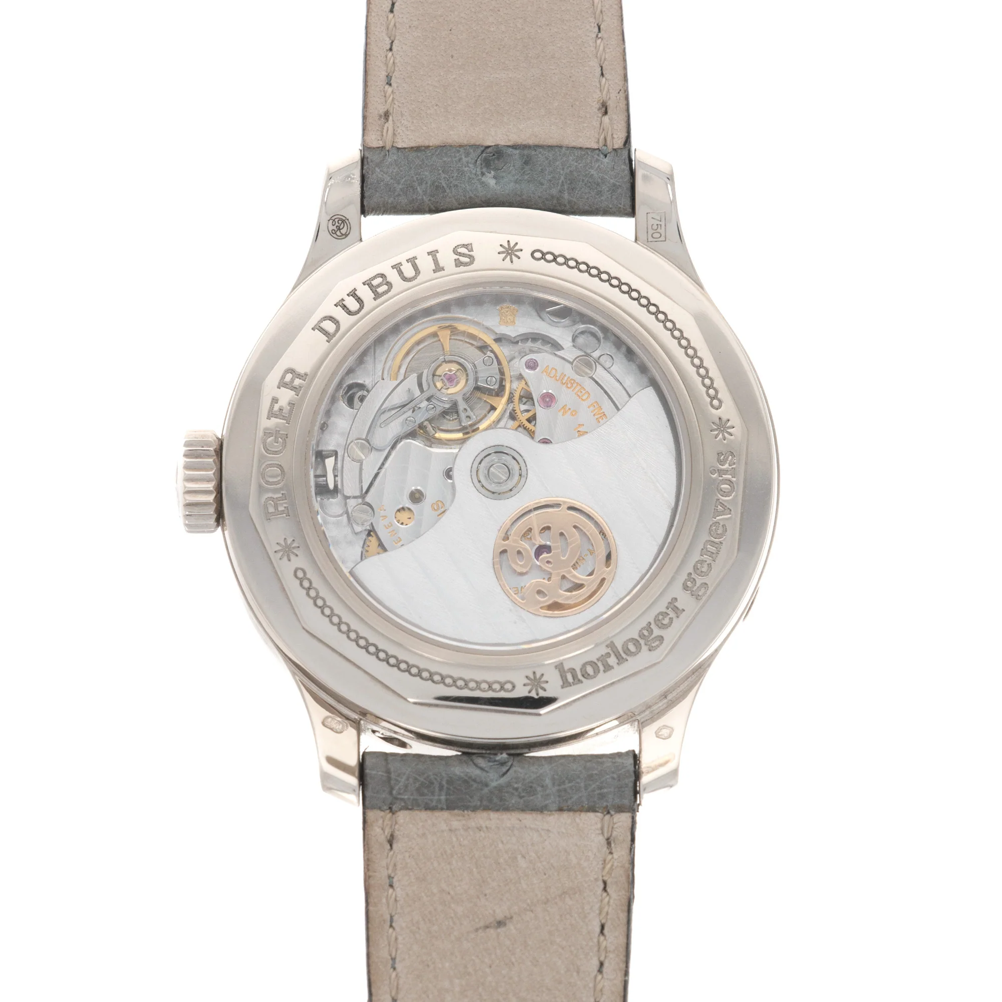 Roger Dubuis White Gold Hommage Perpetual Calendar Watch - Image 4