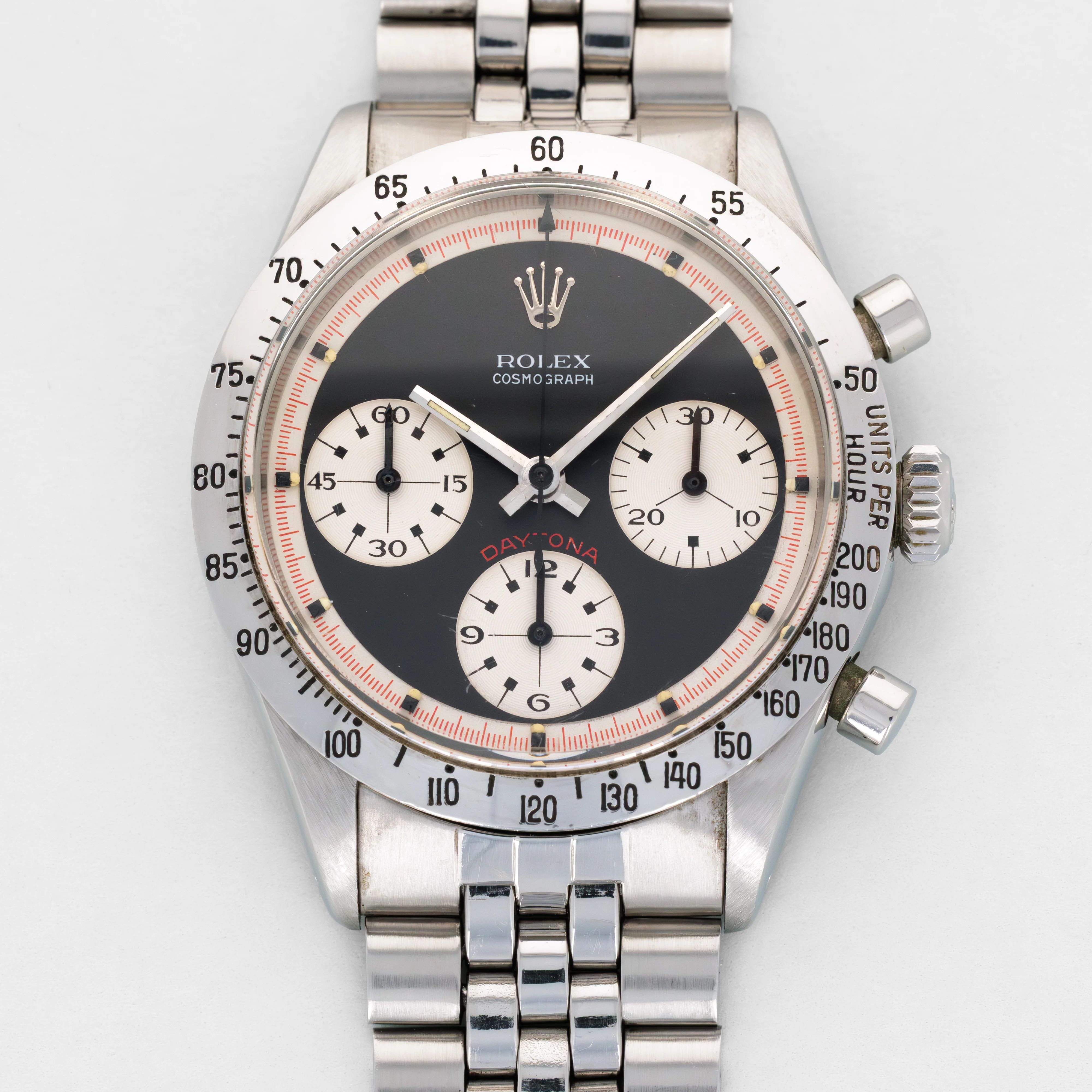 Rolex Cosmograph Daytona Paul Newman Ref. 6239 with Original Box and Papers, 1969