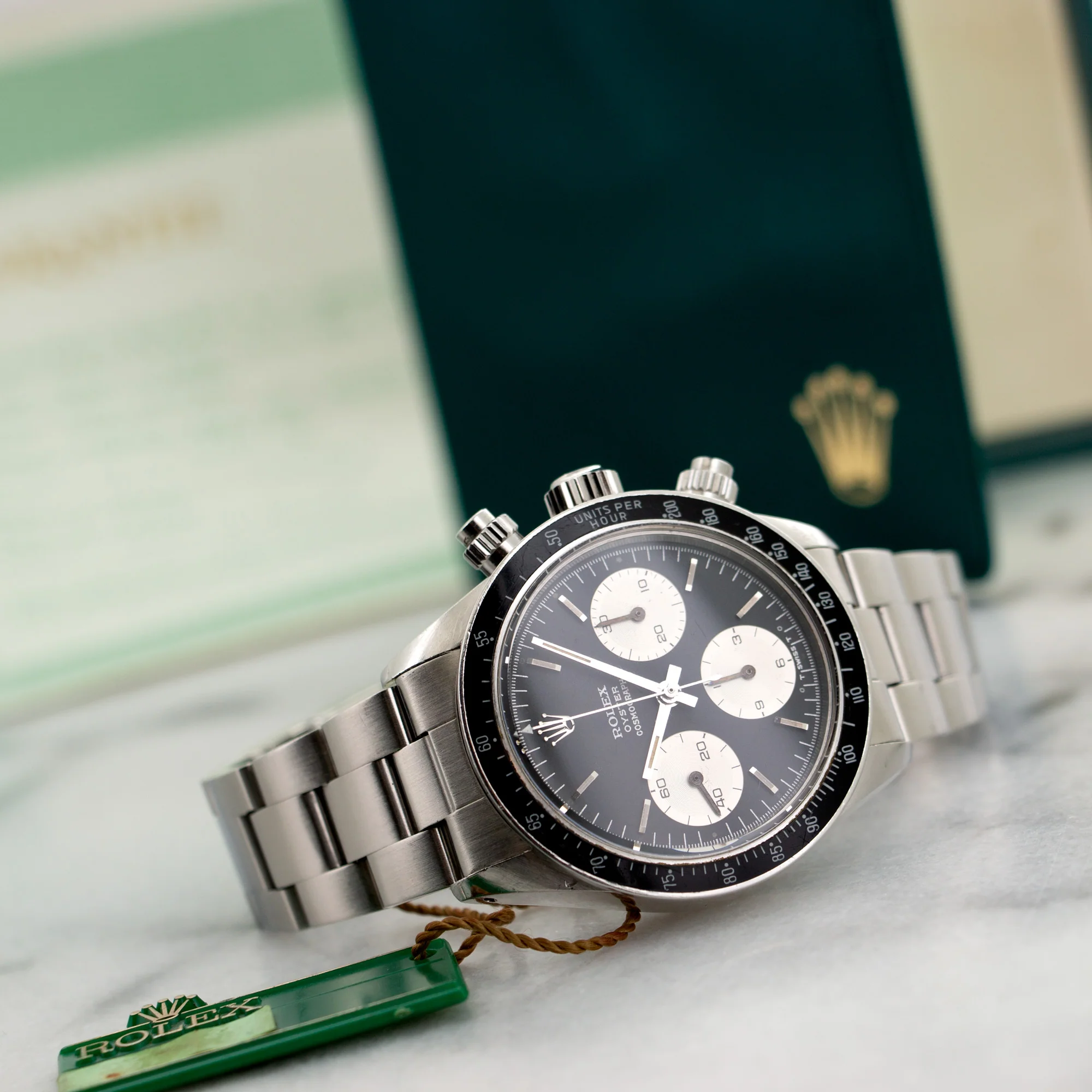 Rolex Cosmograph Daytona Watch Ref. 6263 with Military History, Sigma Dial and Original Warranty and Hangtag - Image 7