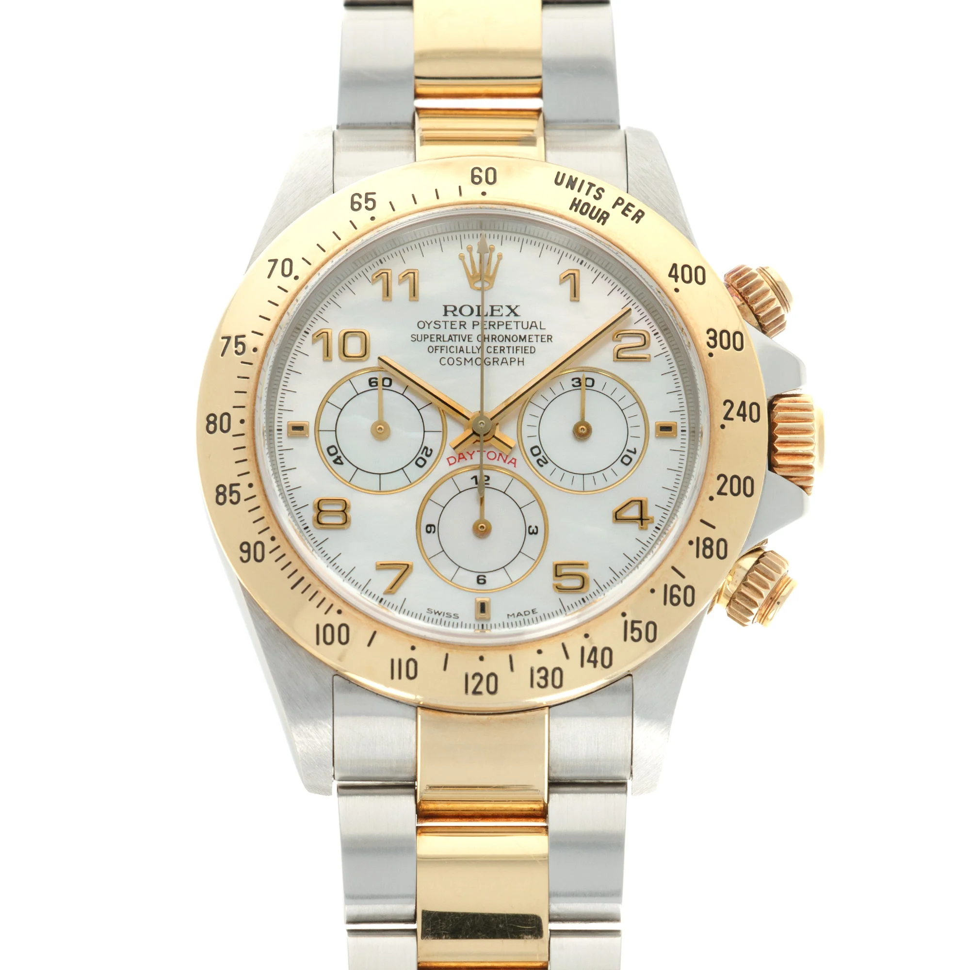 Rolex Cosmograph Daytona Zenith Mother of Pearl Watch Ref.16523