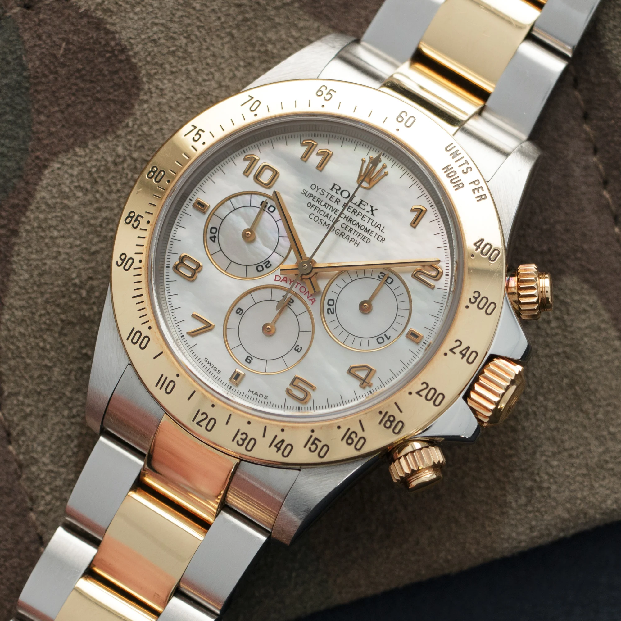 Rolex Cosmograph Daytona Zenith Mother of Pearl Watch Ref.16523 - Image 2