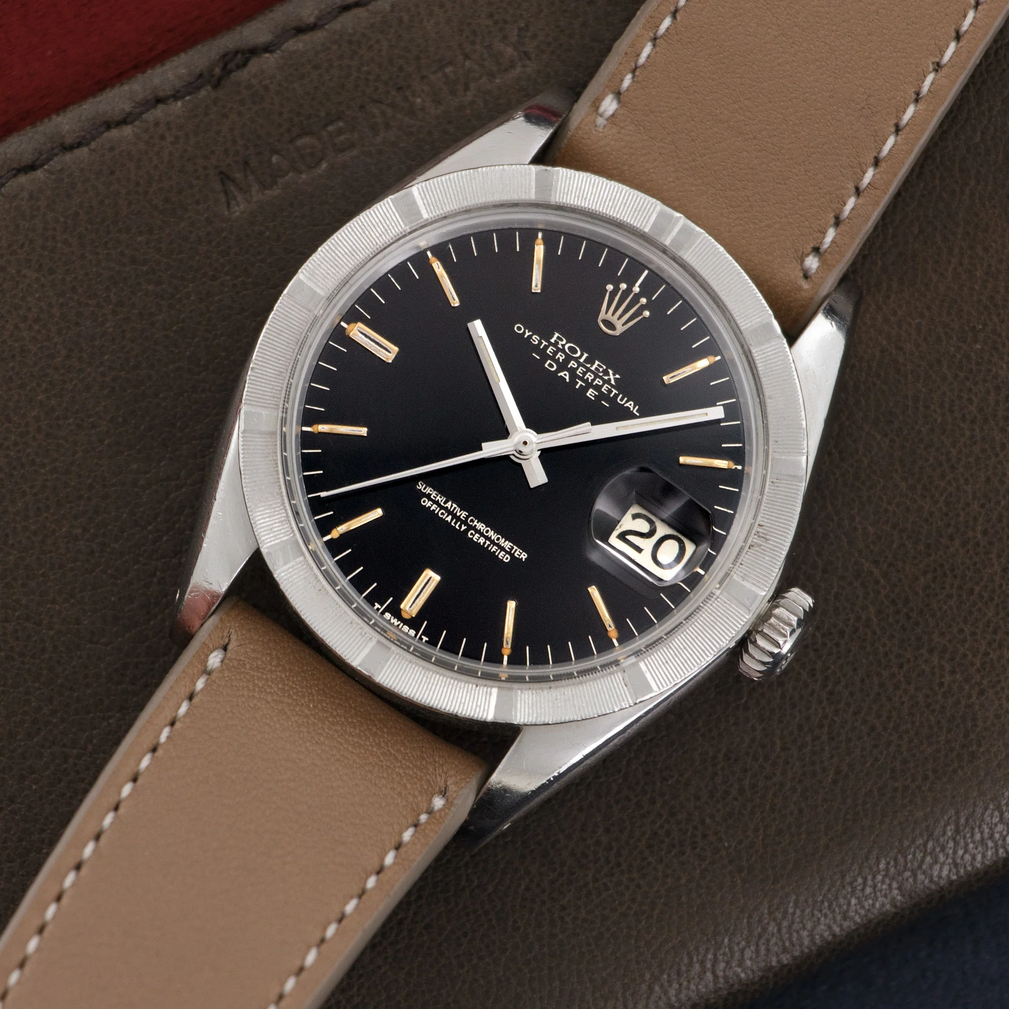 Rolex Date Black Gilt Watch Ref. 1501 - Image 2