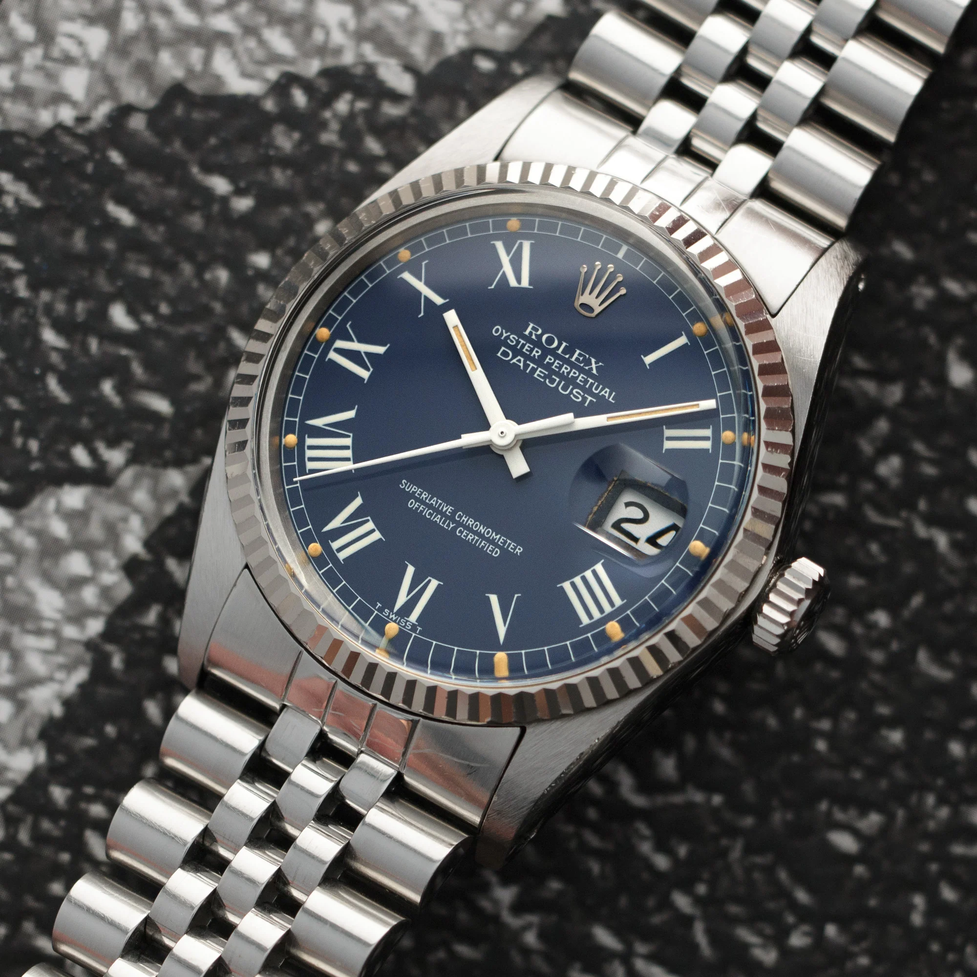 Rolex Datejust Blue Roman Dial Watch Ref. 16014, 1984 - Image 2
