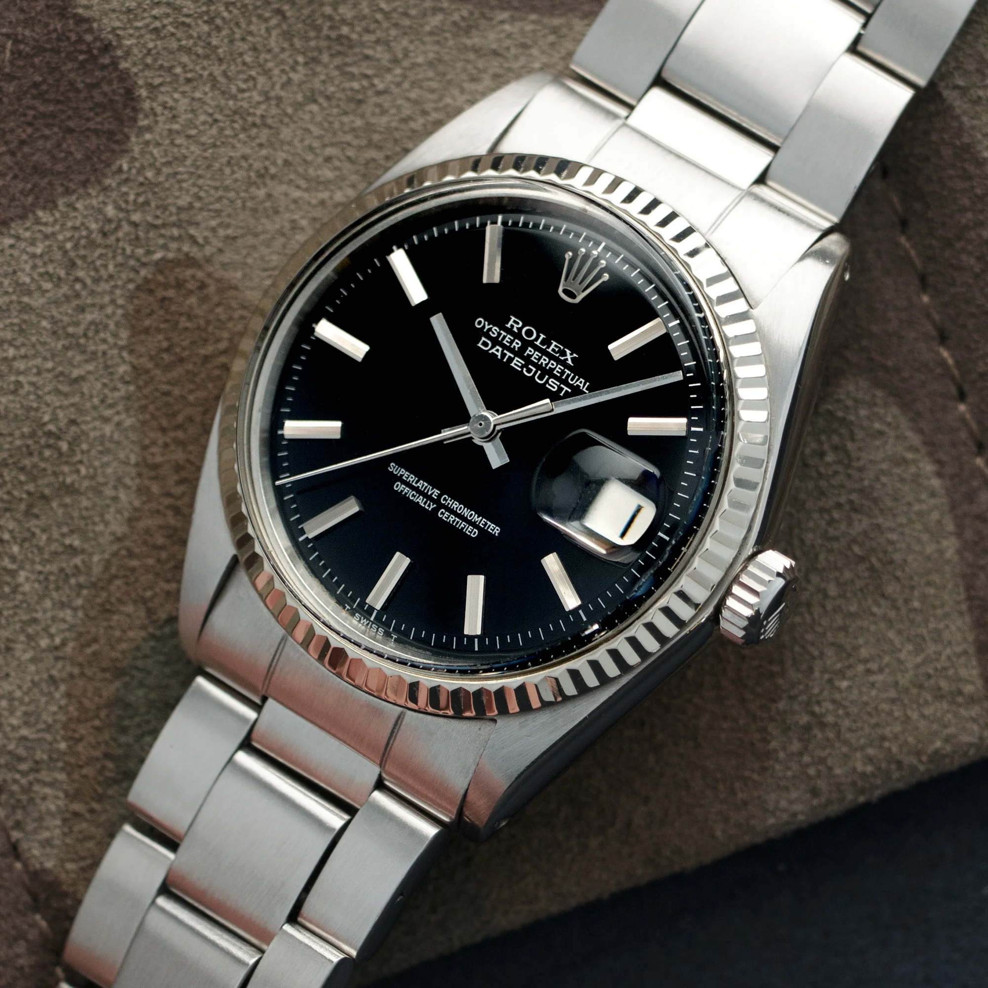 Rolex Datejust Silver Gilt Dial Watch Ref. 1601 - Image 2