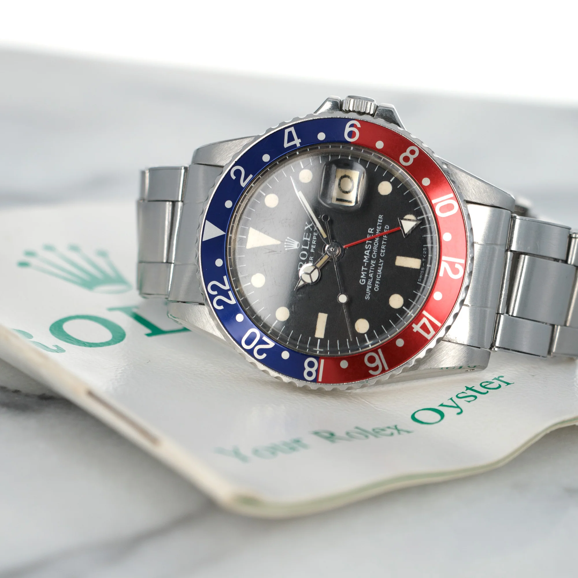 Rolex GMT-Master Long E Watch, Ref. 1675 with Original Papers - Image 7