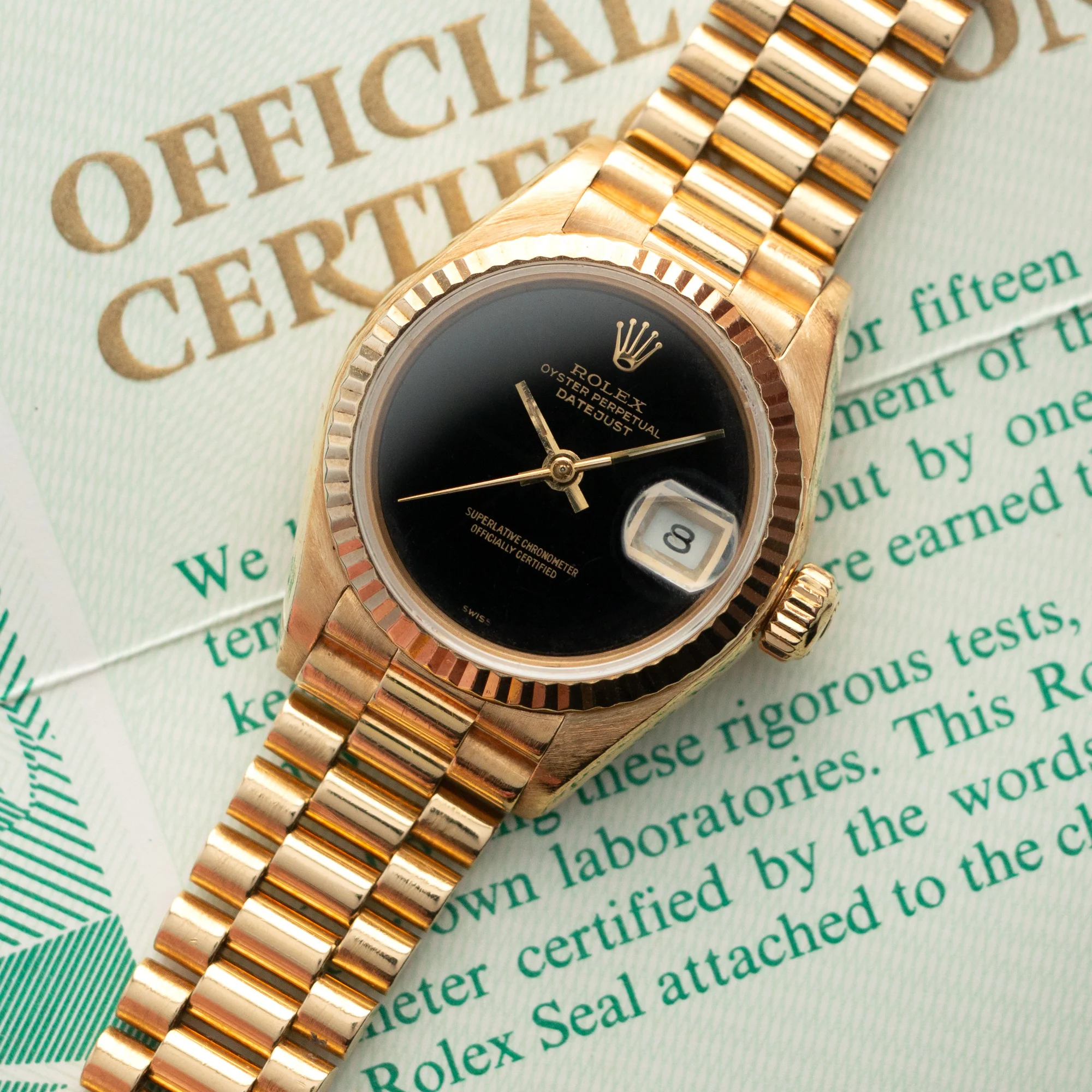 Rolex ladies Datejust Yellow Gold Ref. 69178 - Image 2