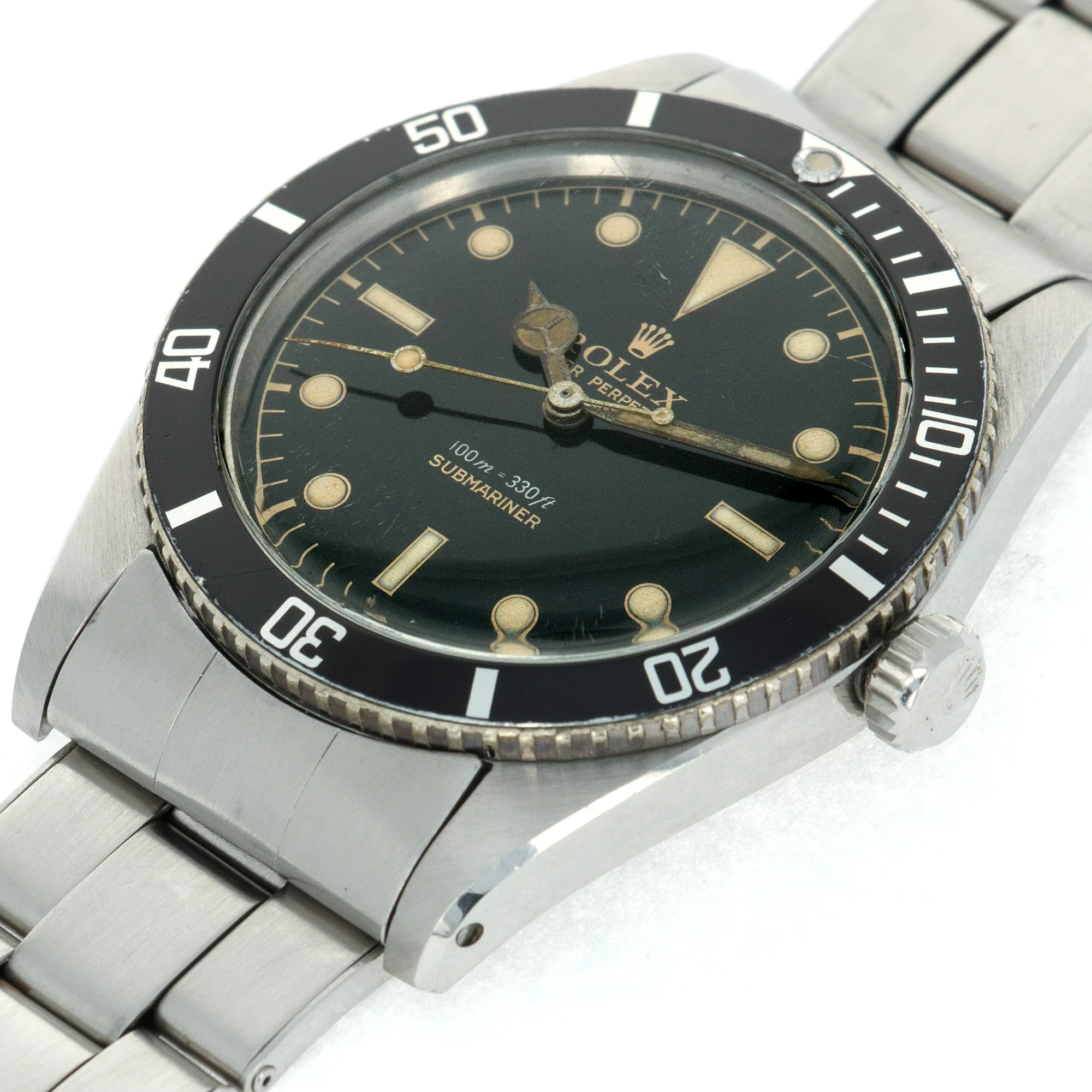 Rolex No Crown Guards Submariner Watch Ref. 5508 with Original Exclamation Point Dial - Image 4