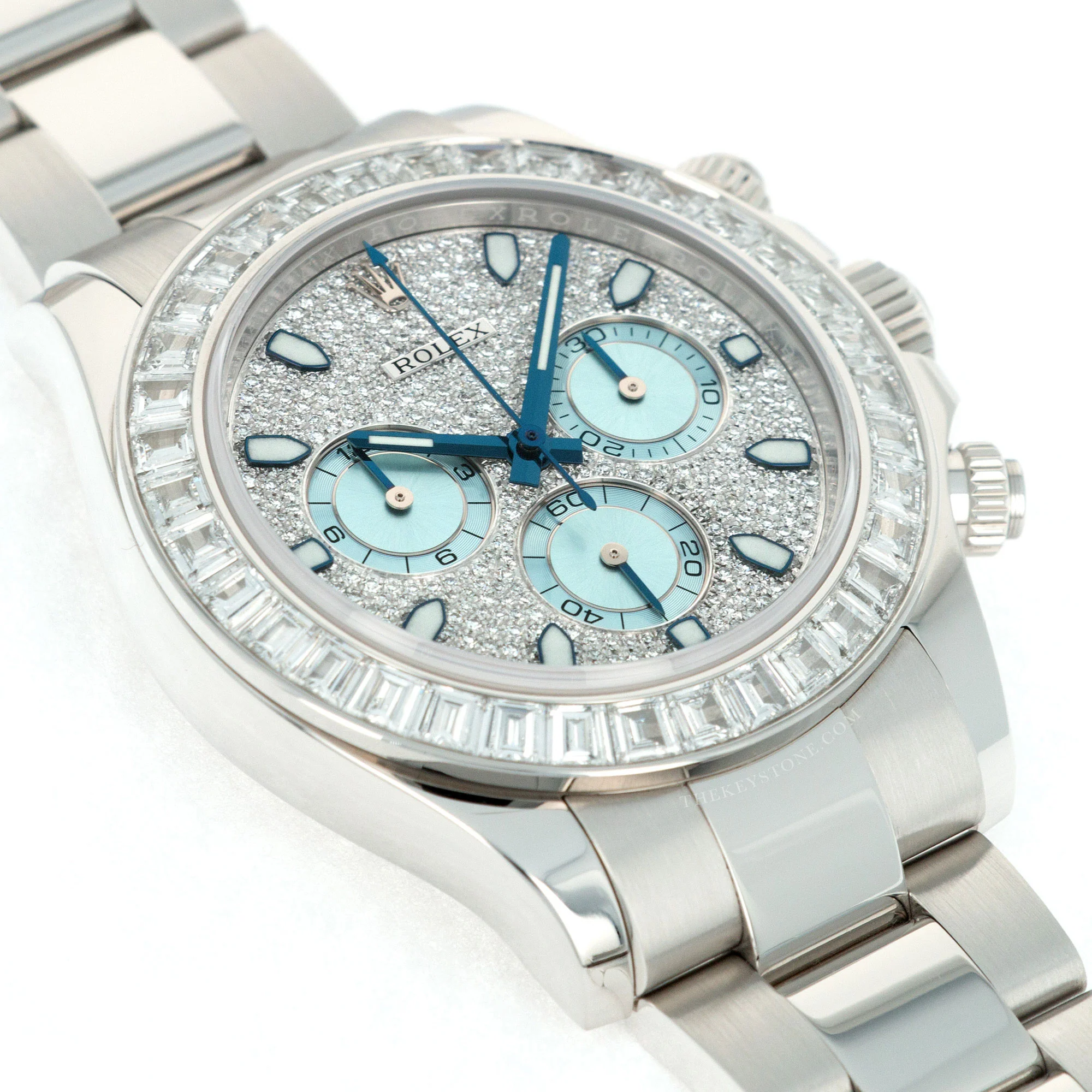 Rolex Platinum Cosmograph Daytona Diamond Watch Ref. 116576 - Image 3