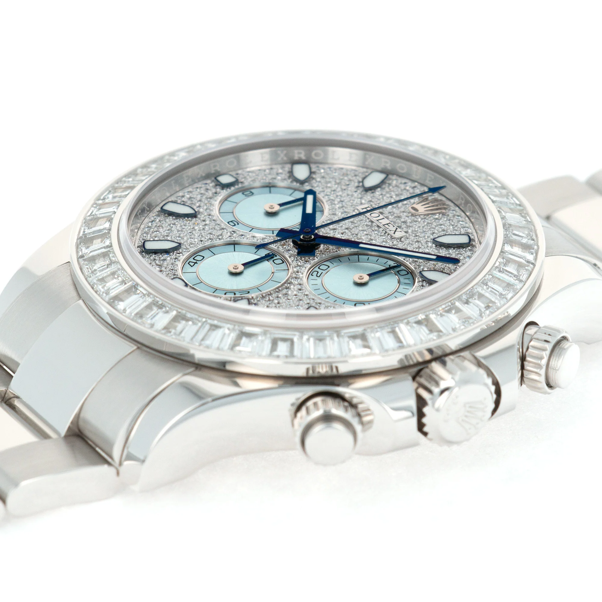 Rolex Platinum Cosmograph Daytona Diamond Watch Ref. 116576 - Image 4