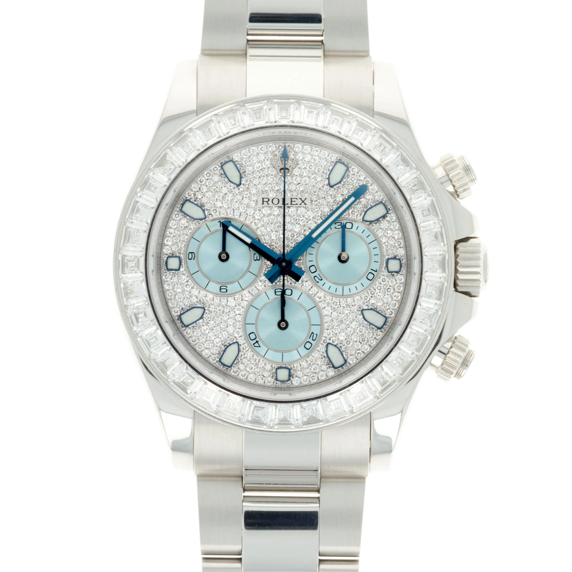 Rolex Platinum Cosmograph Daytona Diamond Watch Ref. 116576