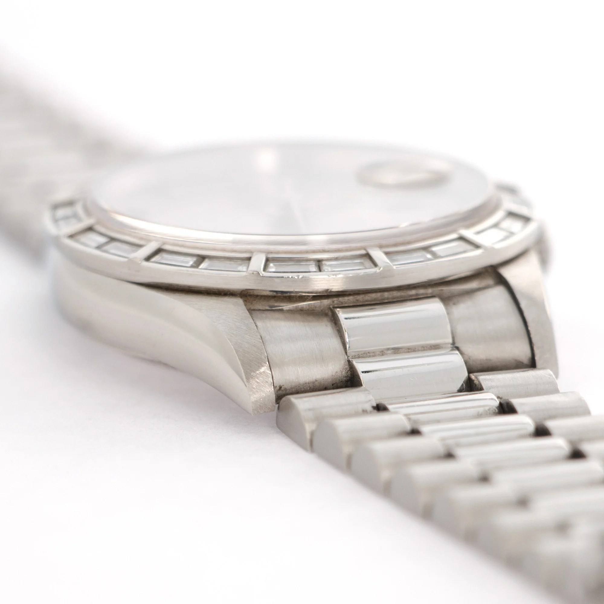Rolex Platinum Day-Date Baguette Diamond Bezel Ref. 18366 - Image 3