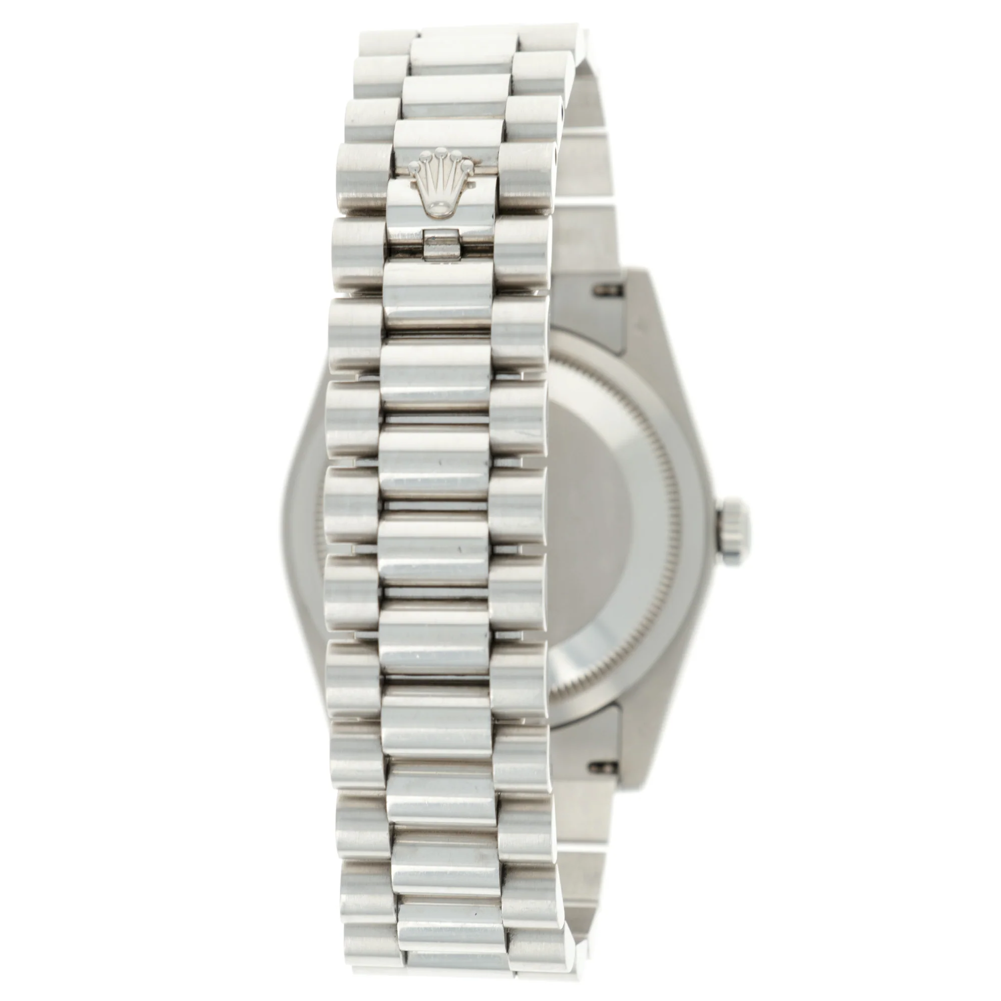 Rolex Platinum Day-Date Pave Diamond Watch Ref. 118206 - Image 8