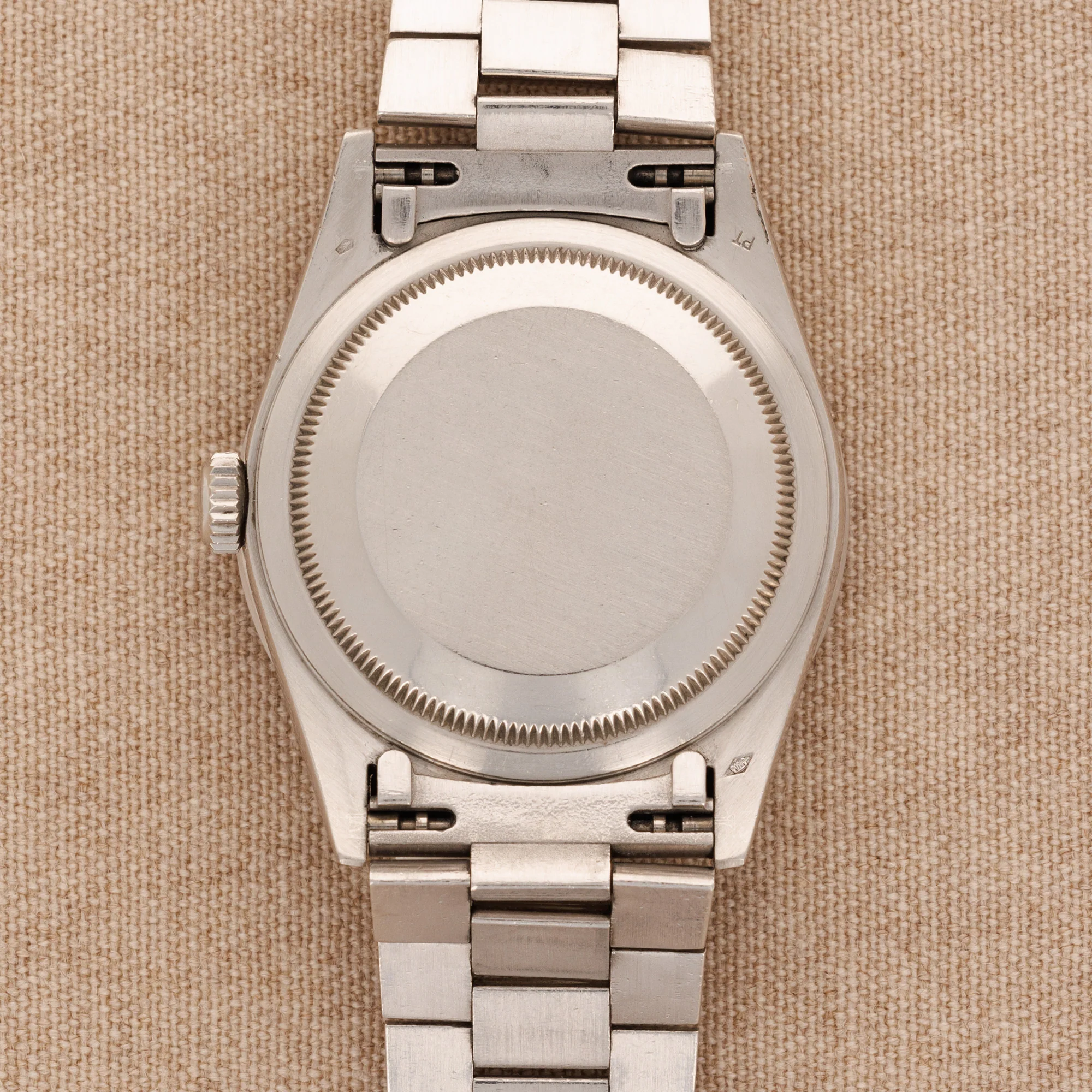 Rolex Platinum Day-Date Platinum Diamond Watch Ref. 18366 - Image 3