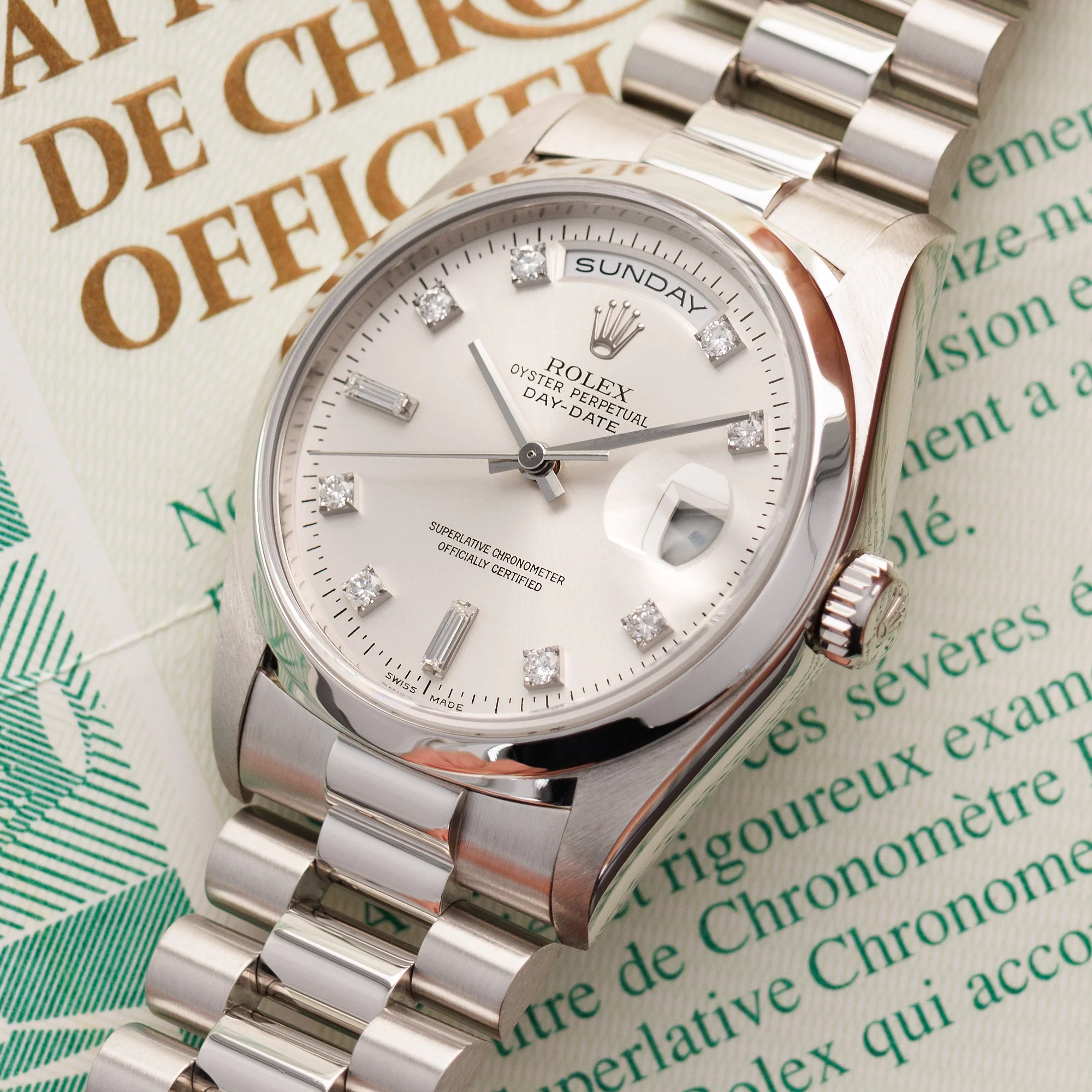Rolex Platinum Day Date Ref. 18206 - Image 2