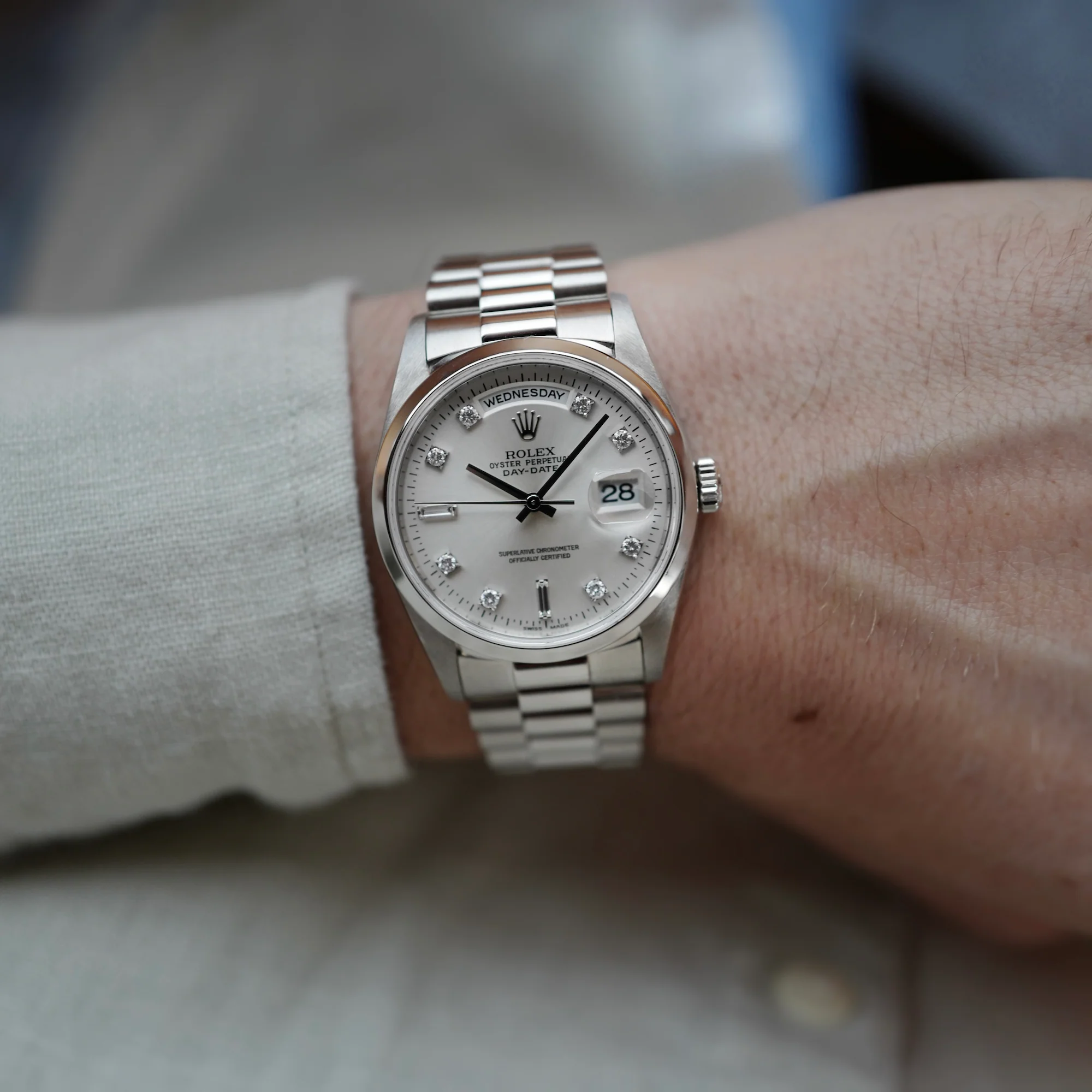 Rolex Platinum Day Date Ref. 18206 - Image 3