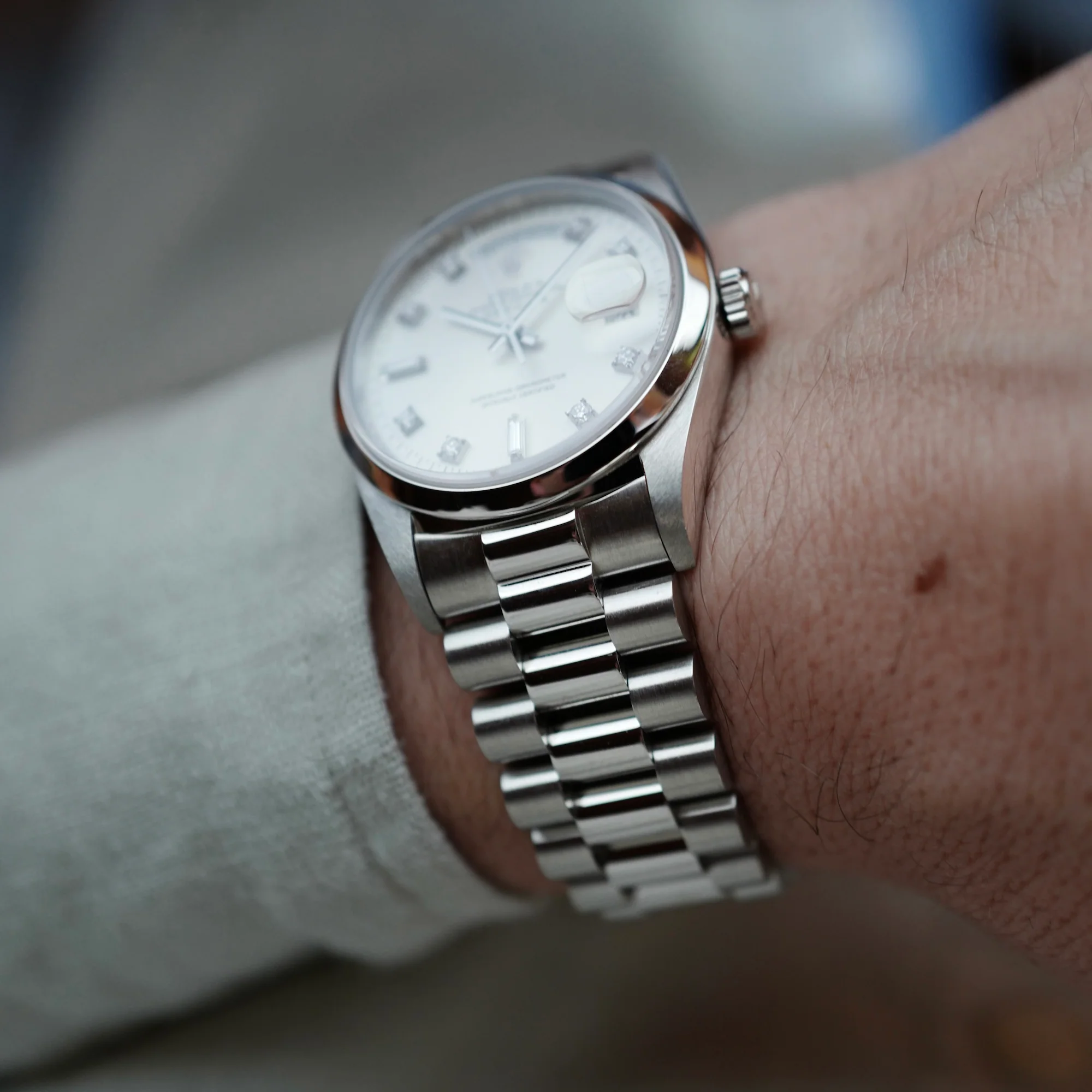 Rolex Platinum Day Date Ref. 18206 - Image 7