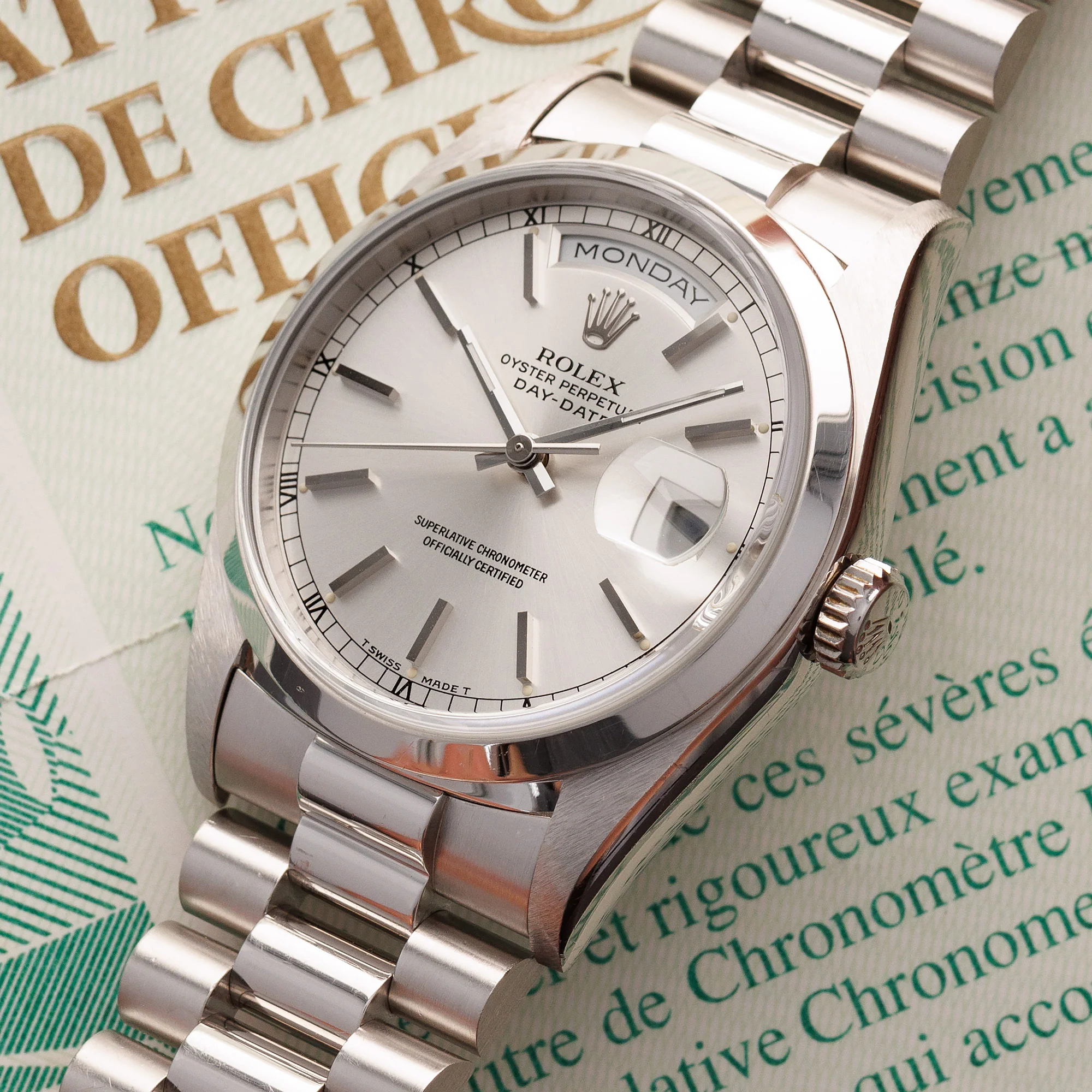 Rolex Platinum Day Date Ref. 18206 - Image 2