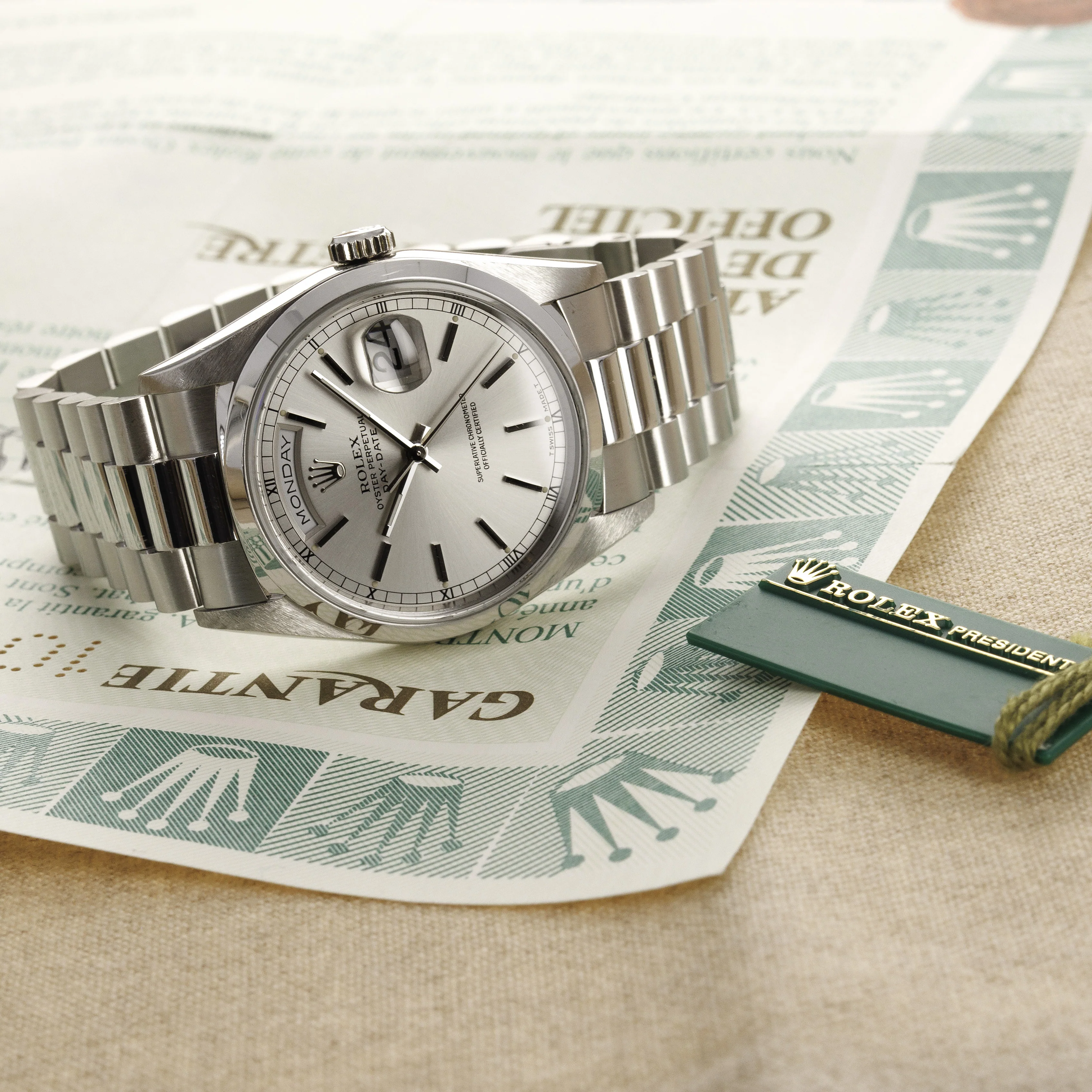 Rolex Platinum Day Date Ref. 18206 - Image 4