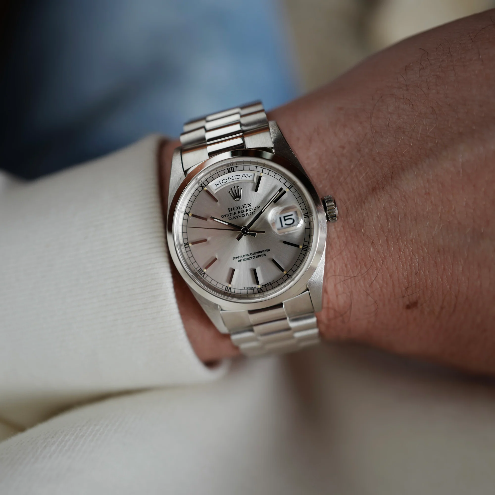 Rolex Platinum Day Date Ref. 18206 - Image 5