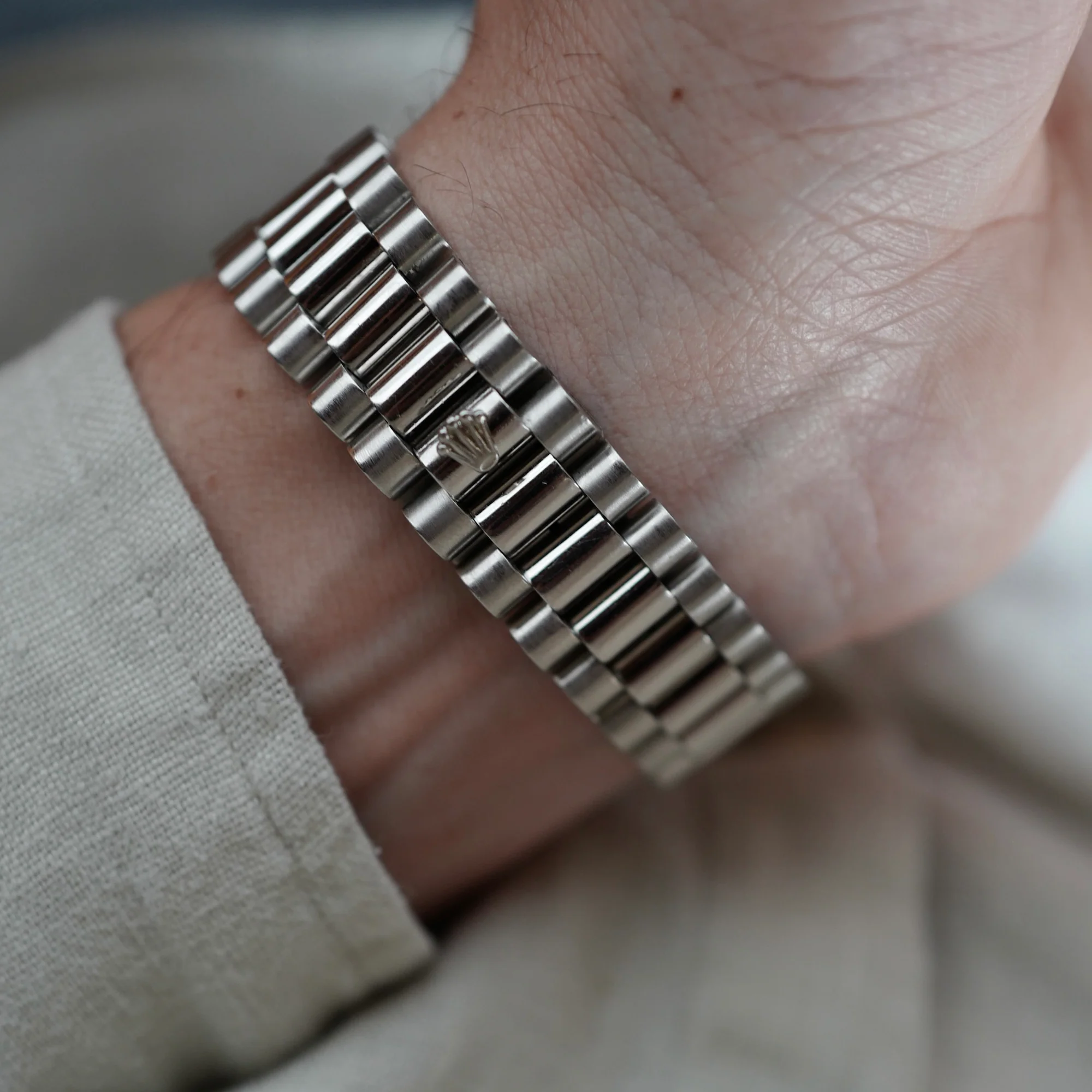 Rolex Platinum Day Date Smooth Bezel Ref. 18206 - Image 5