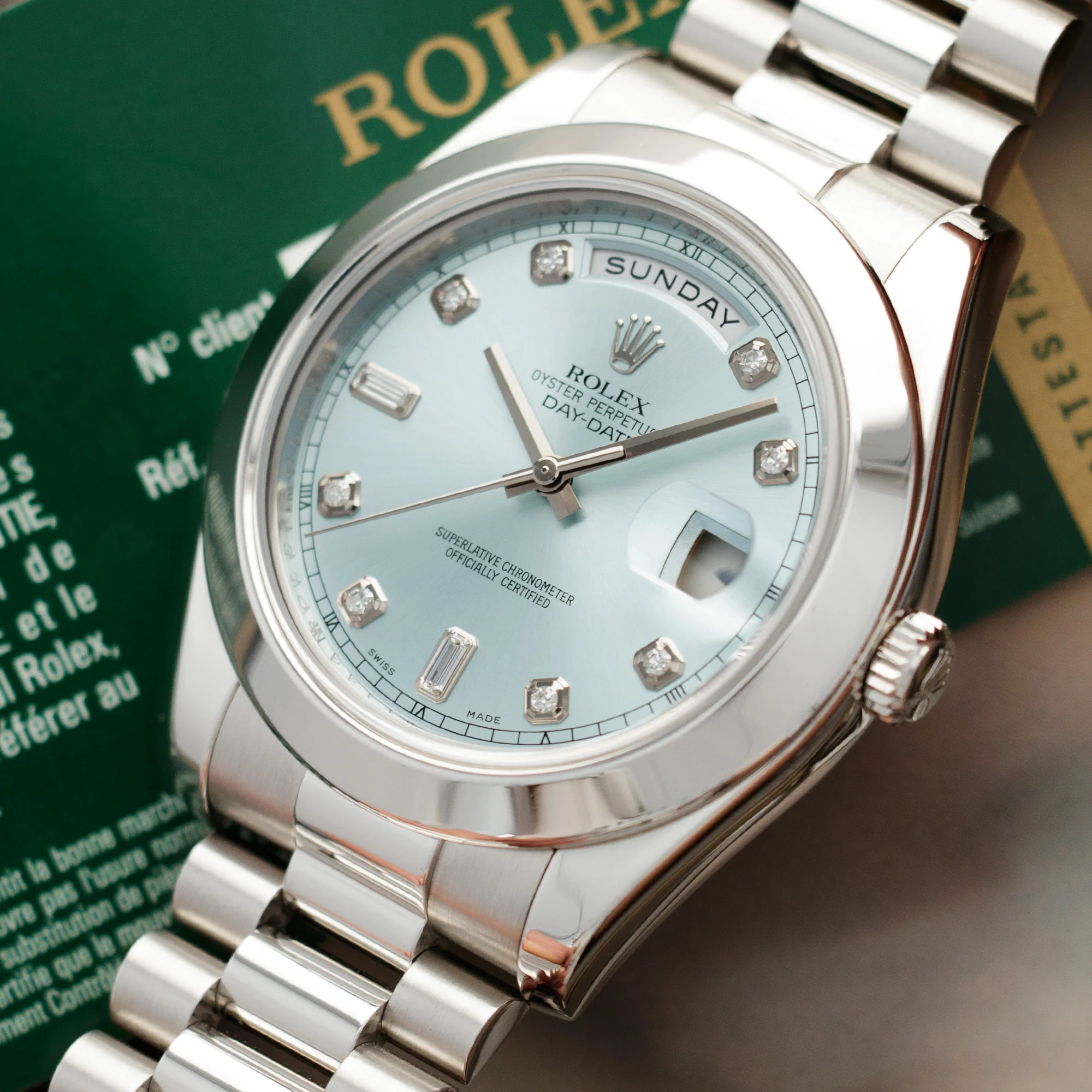 Rolex Platinum Day-Date Ref. 218206 - Image 2