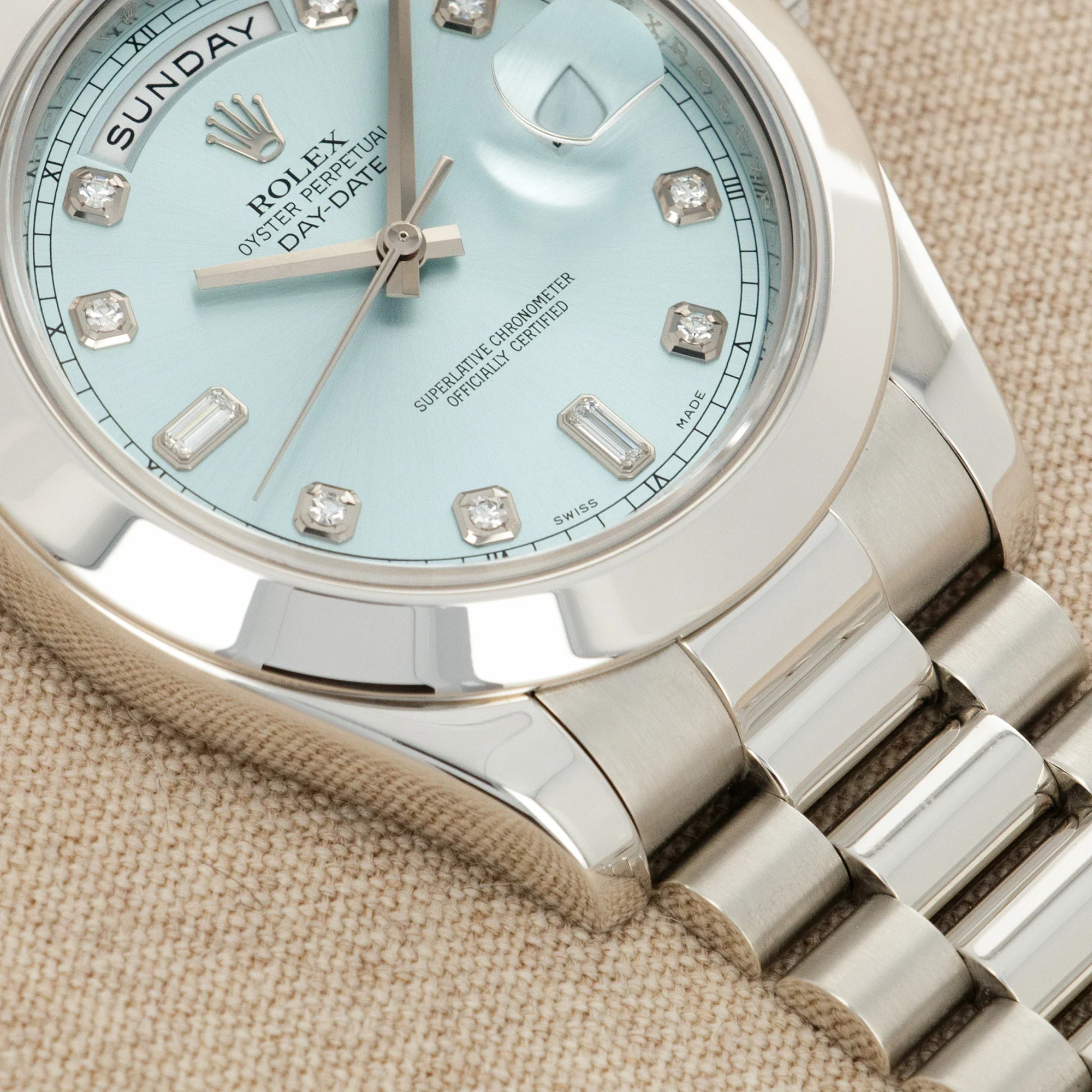 Rolex Platinum Day-Date Ref. 218206 - Image 3