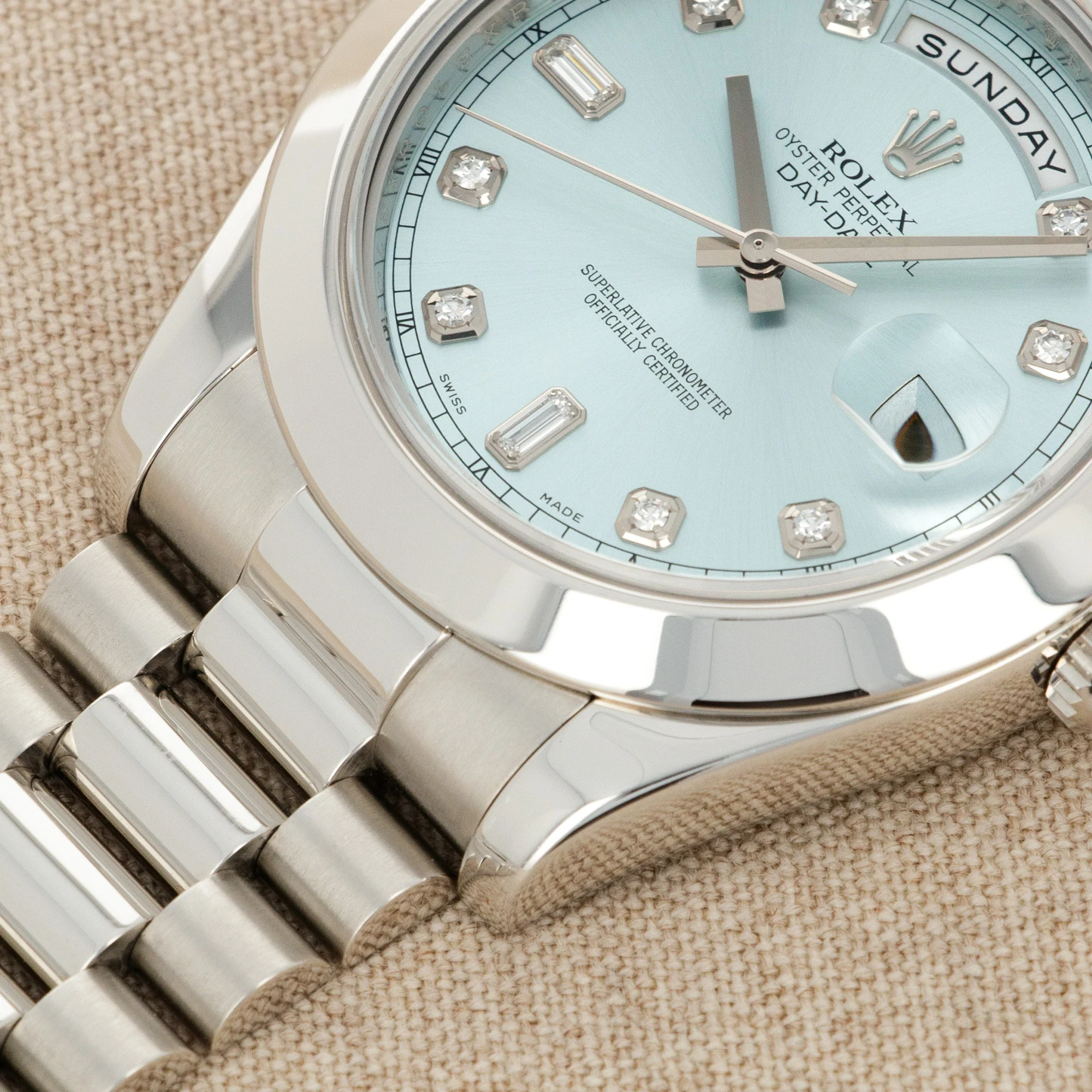 Rolex Platinum Day-Date Ref. 218206 - Image 4