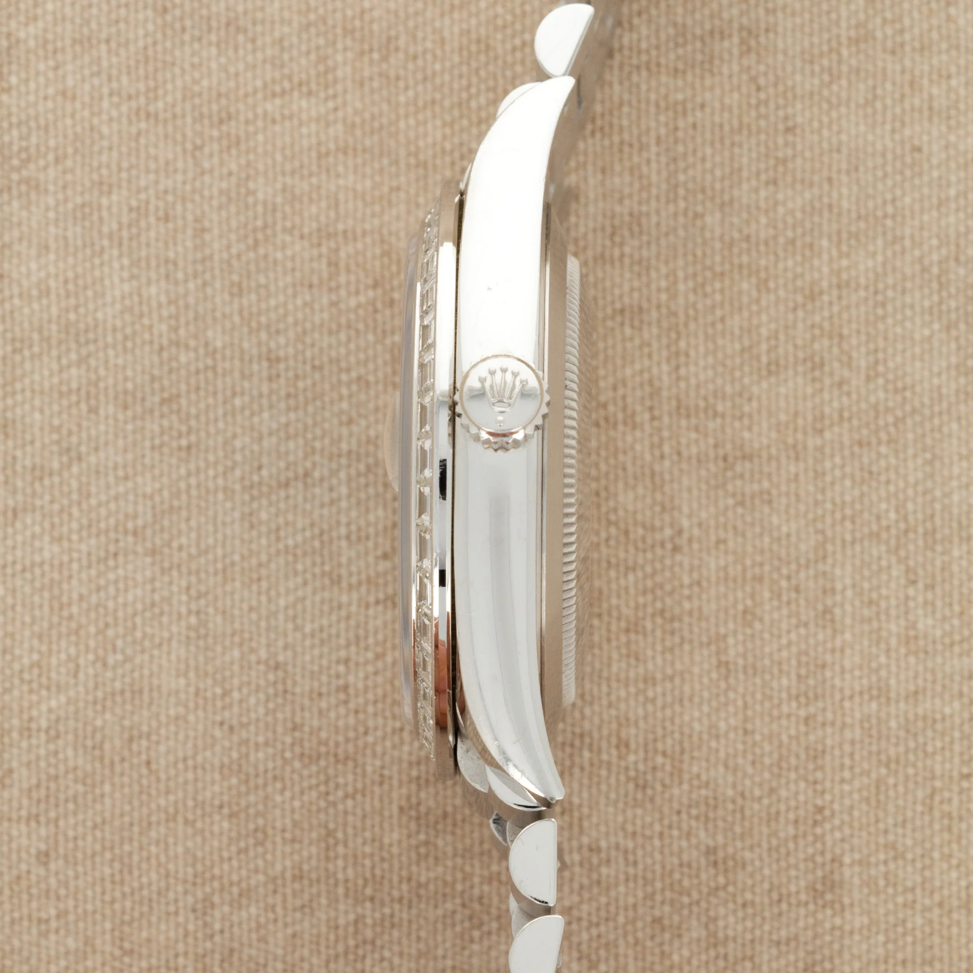Rolex Platinum Ice-Blue Day-Date Ref. 228396 with Baguette Diamonds - Image 8