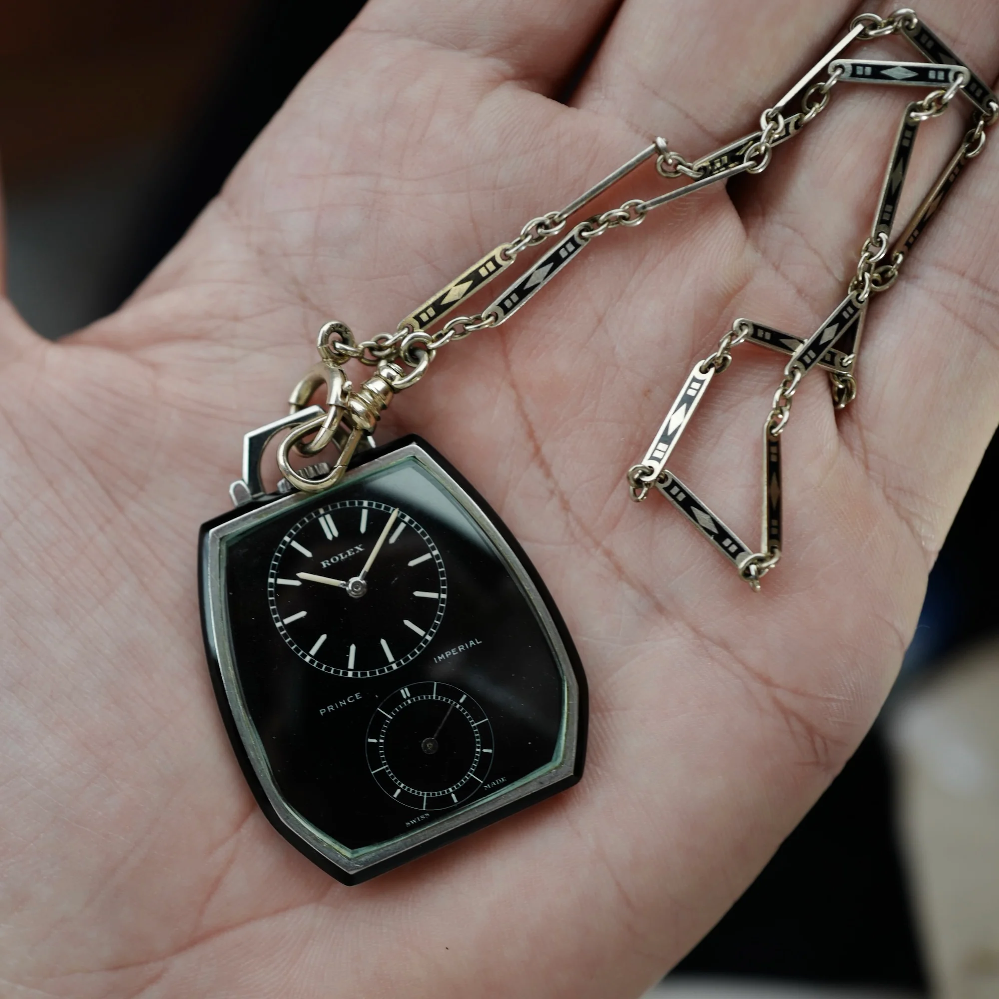 Rolex Prince Imperial Enamel Pocket Watch Ref. 1585 - Image 3