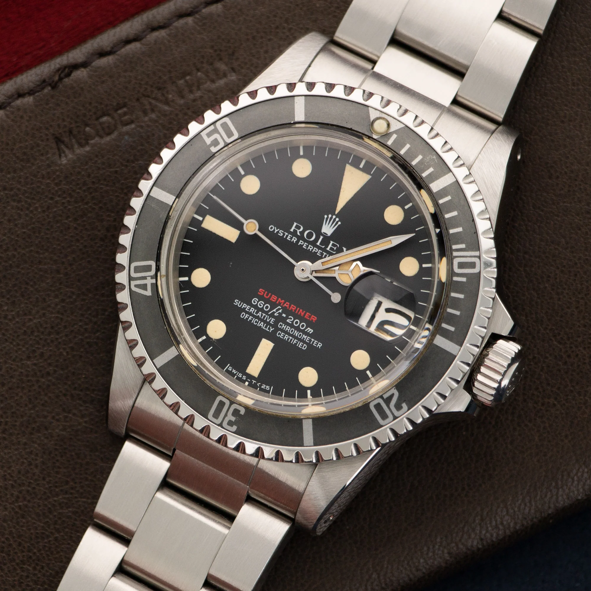 Rolex Red Submariner Watch Ref. 1680, Circa 1972 - Image 2