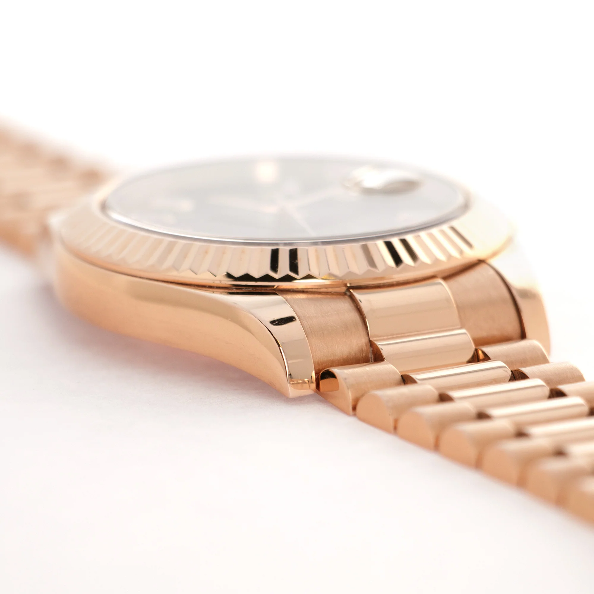 Rolex Rose Gold Day-Date II Diamond Ruby Watch Ref. 218235 - Image 3