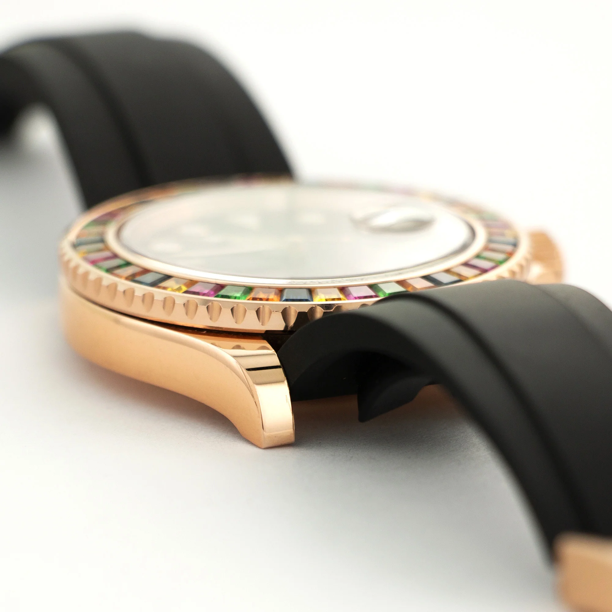 Rolex Rose Gold Yacht-Master Rainbow Watch Ref. 116695 - Image 3