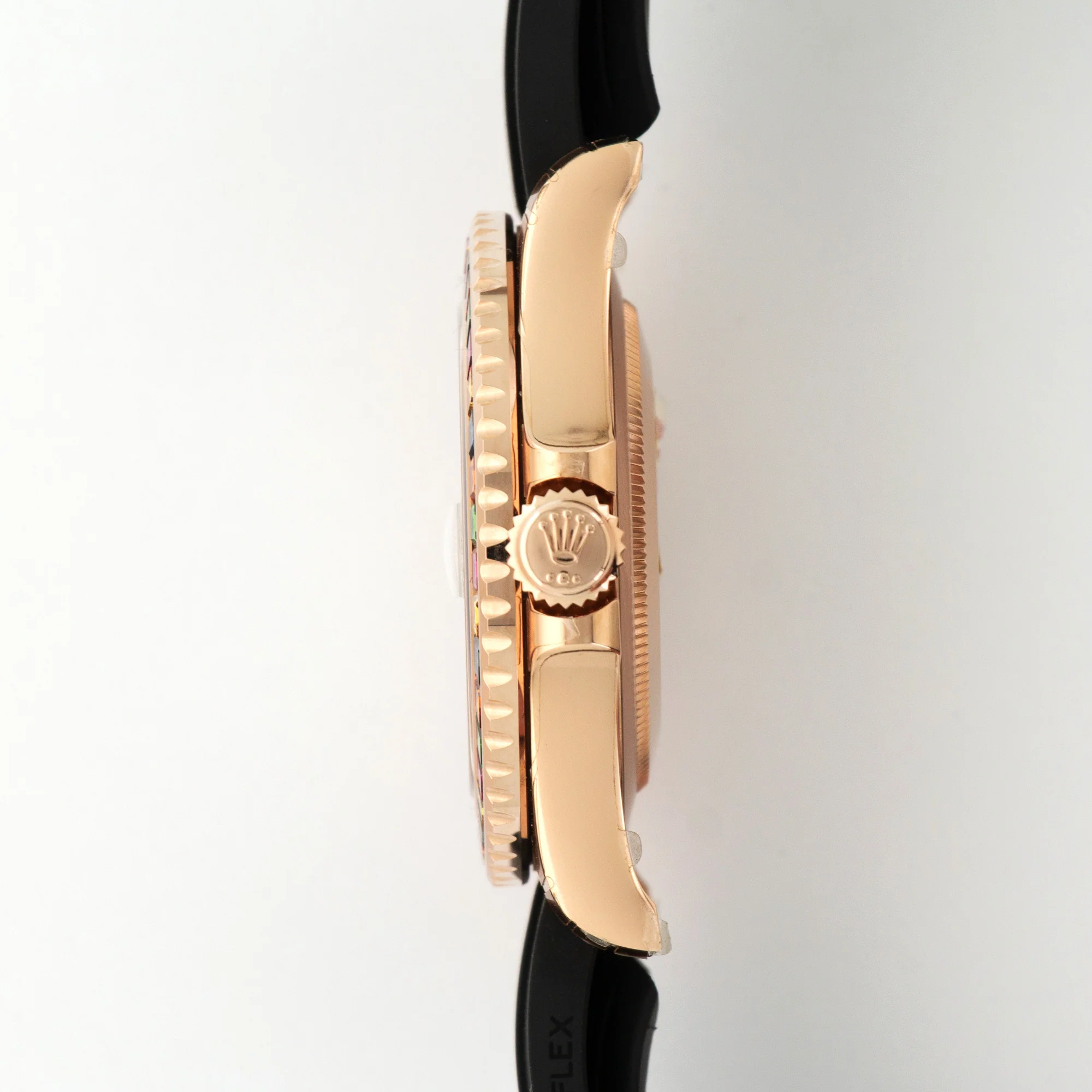 Rolex Rose Gold Yacht-Master Rainbow Watch Ref. 116695 - Image 3