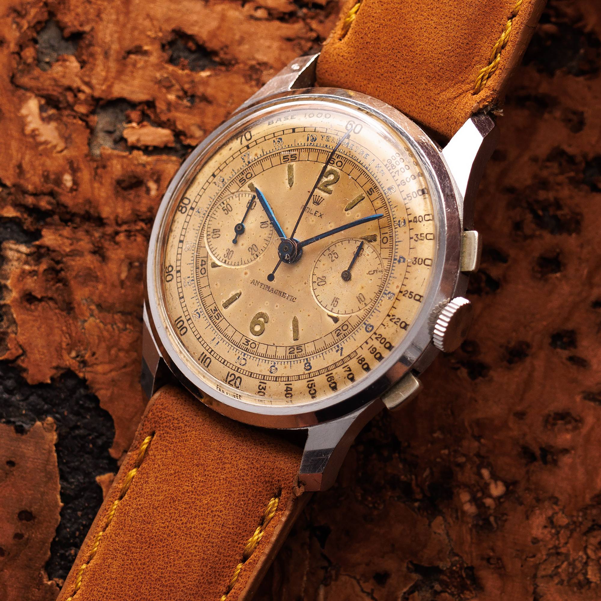 Rolex Steel Chronograph Antimagnetic Ref. 3834 - Image 2