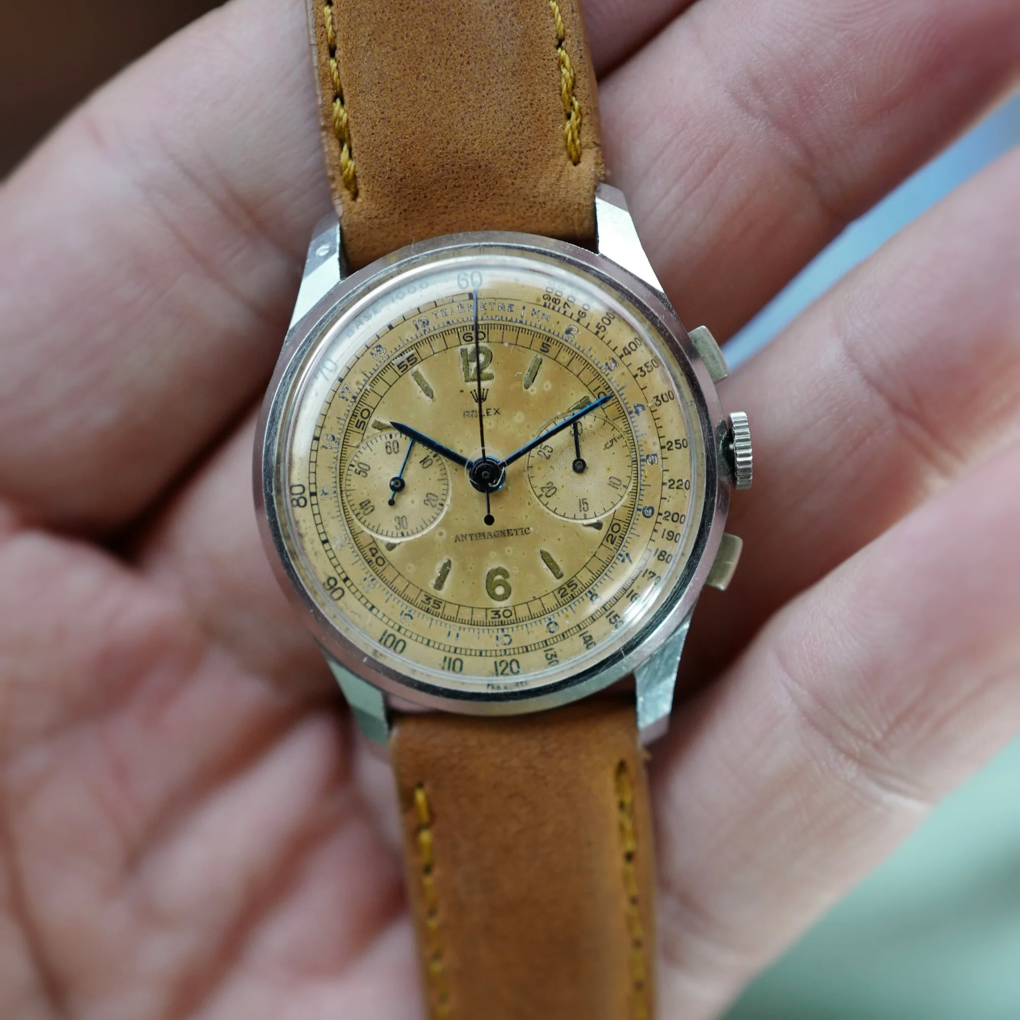 Rolex Steel Chronograph Antimagnetic Ref. 3834 - Image 6