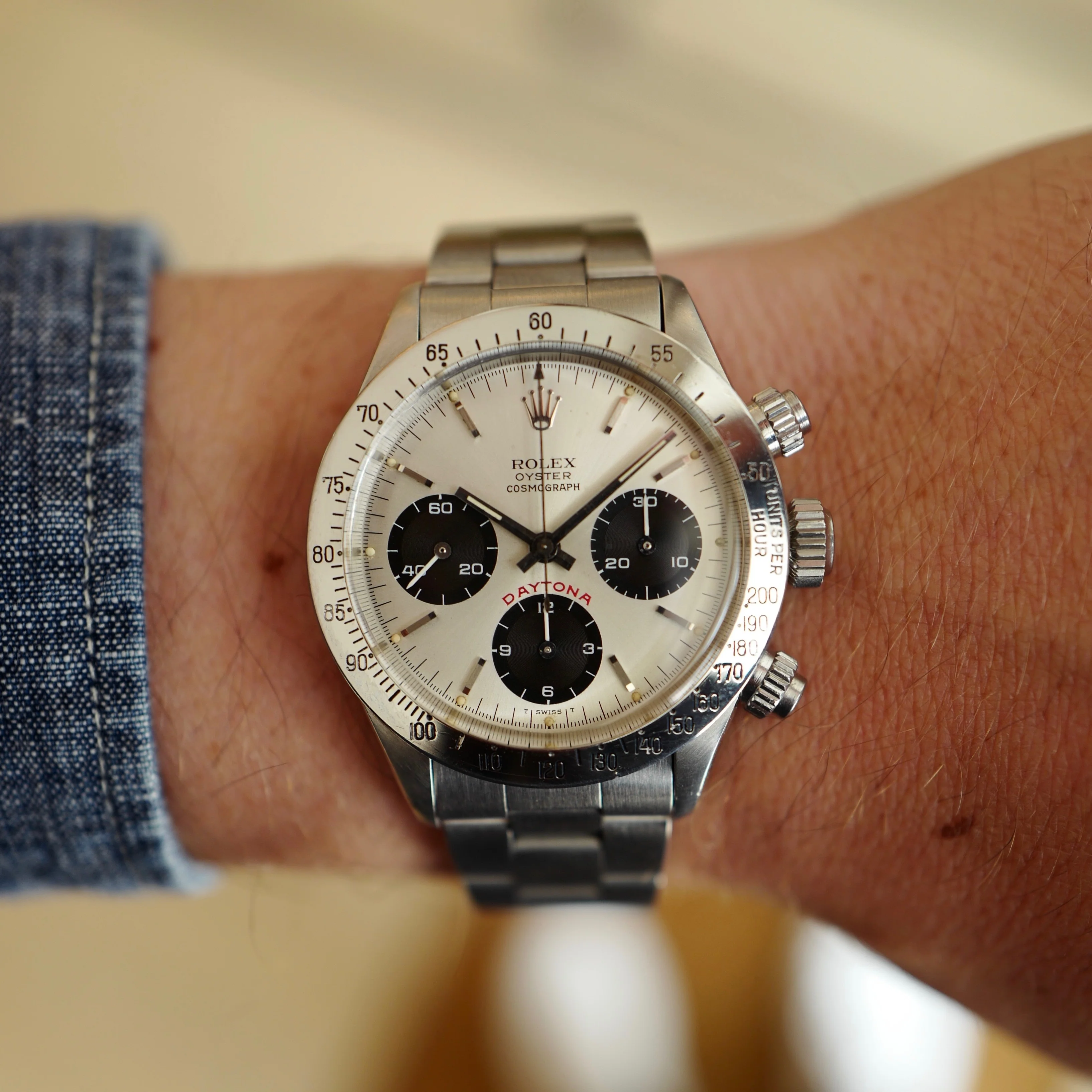 Rolex Steel Cosmograph Daytona Big Red Watch Ref. 6265 - Image 8