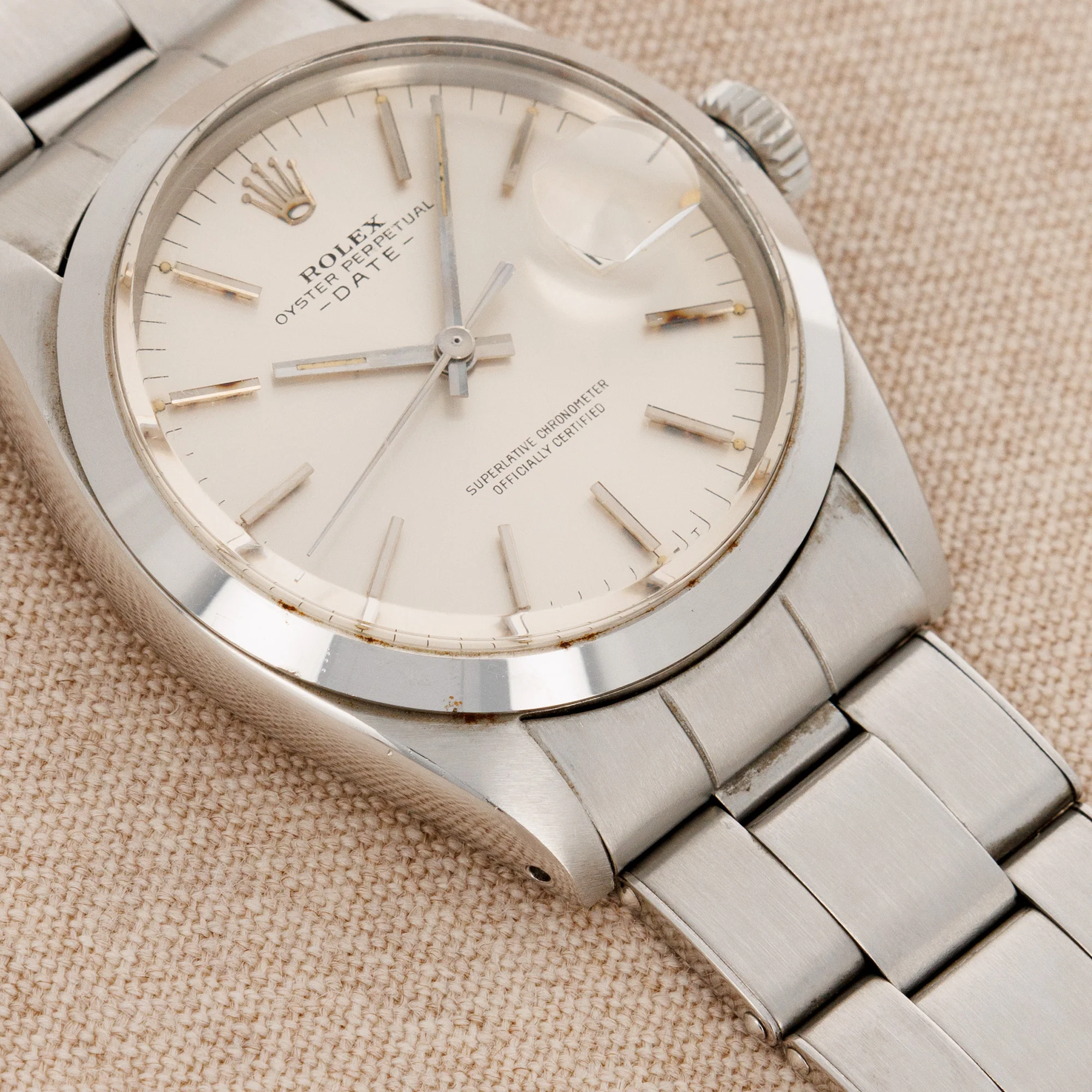 Rolex Steel Date Ref. 1500 in New Old Stock Condition - Image 4
