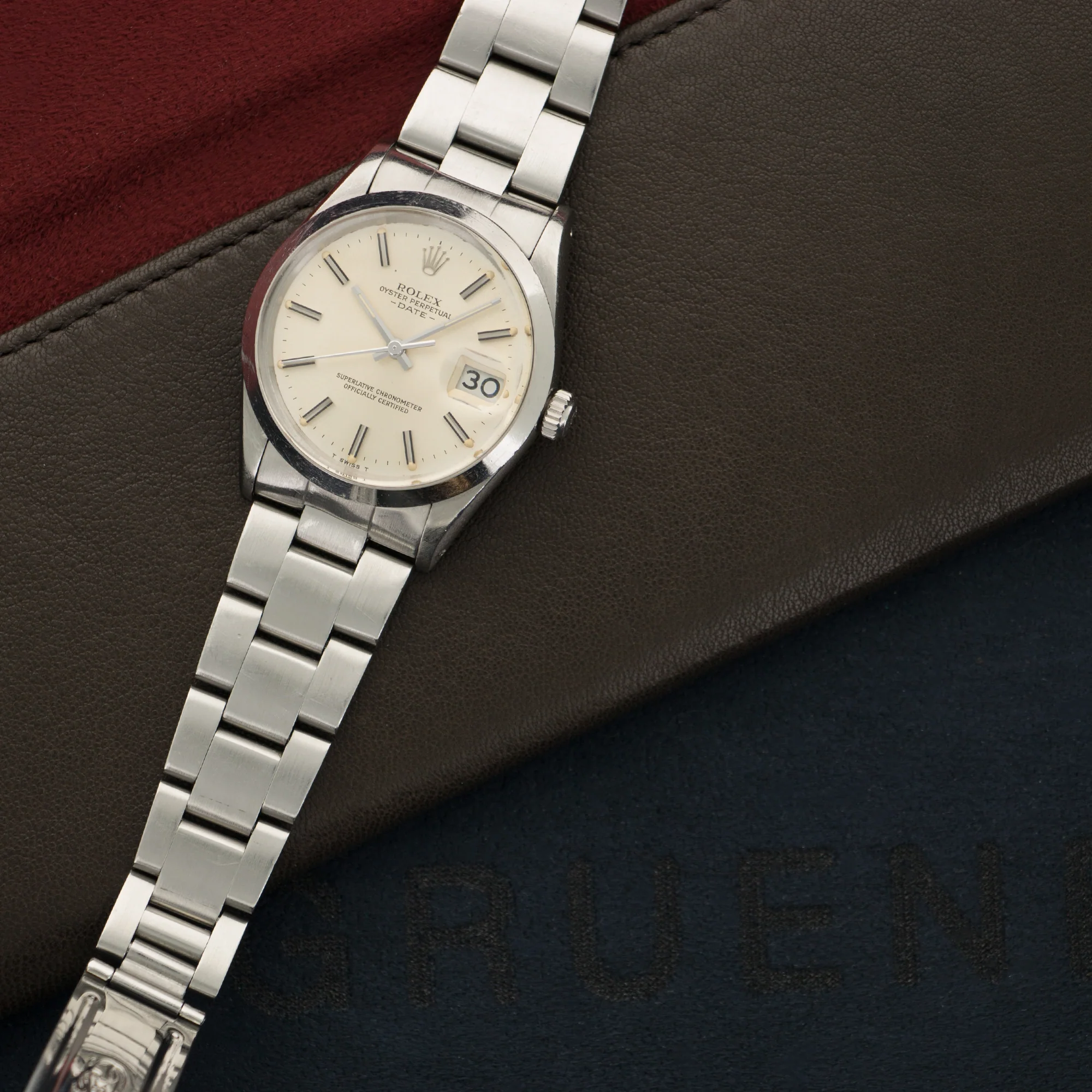 Rolex Steel Date Watch Ref. 15000 with Paper - Image 2