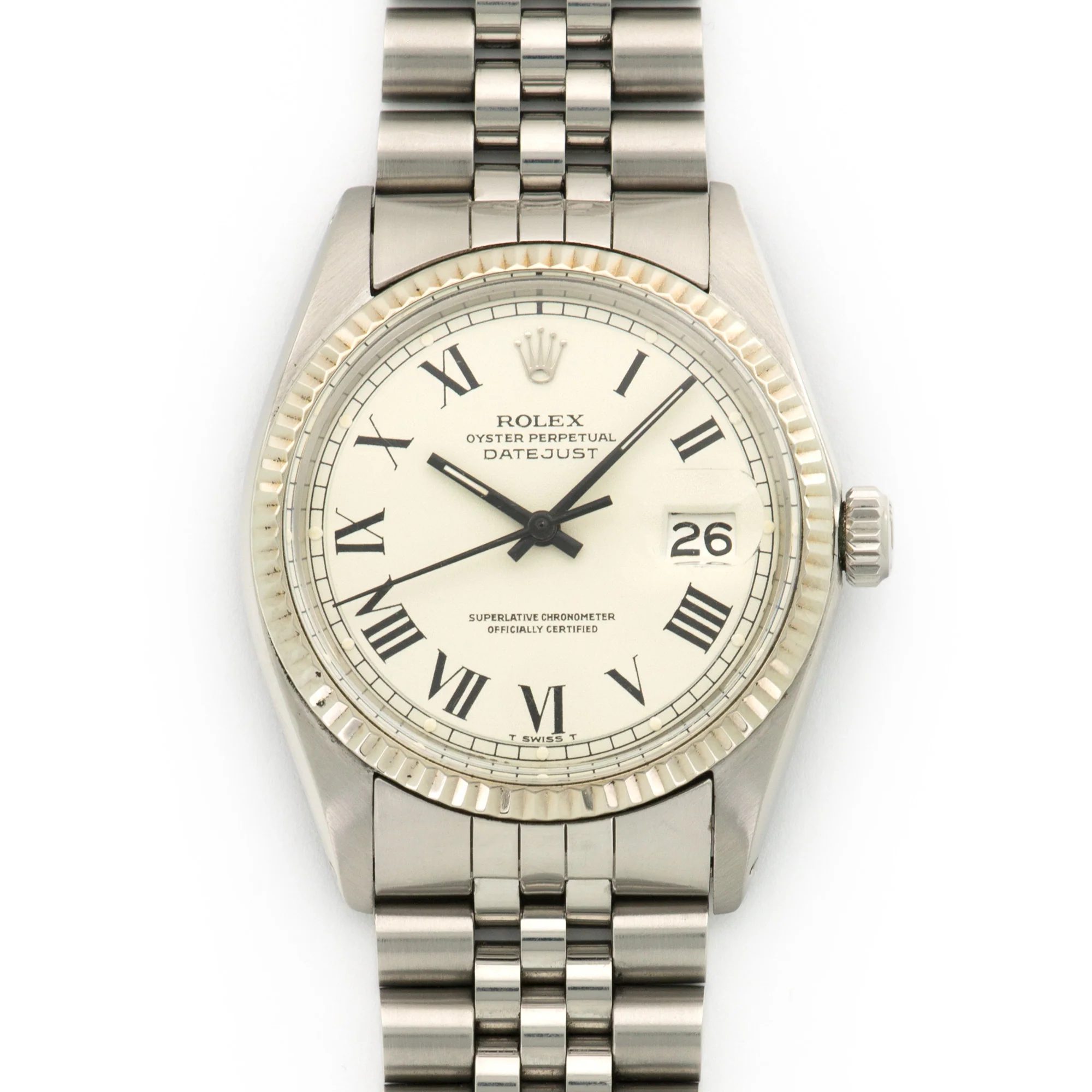 Rolex Steel Datejust Buckley Dial Watch Ref. 1601